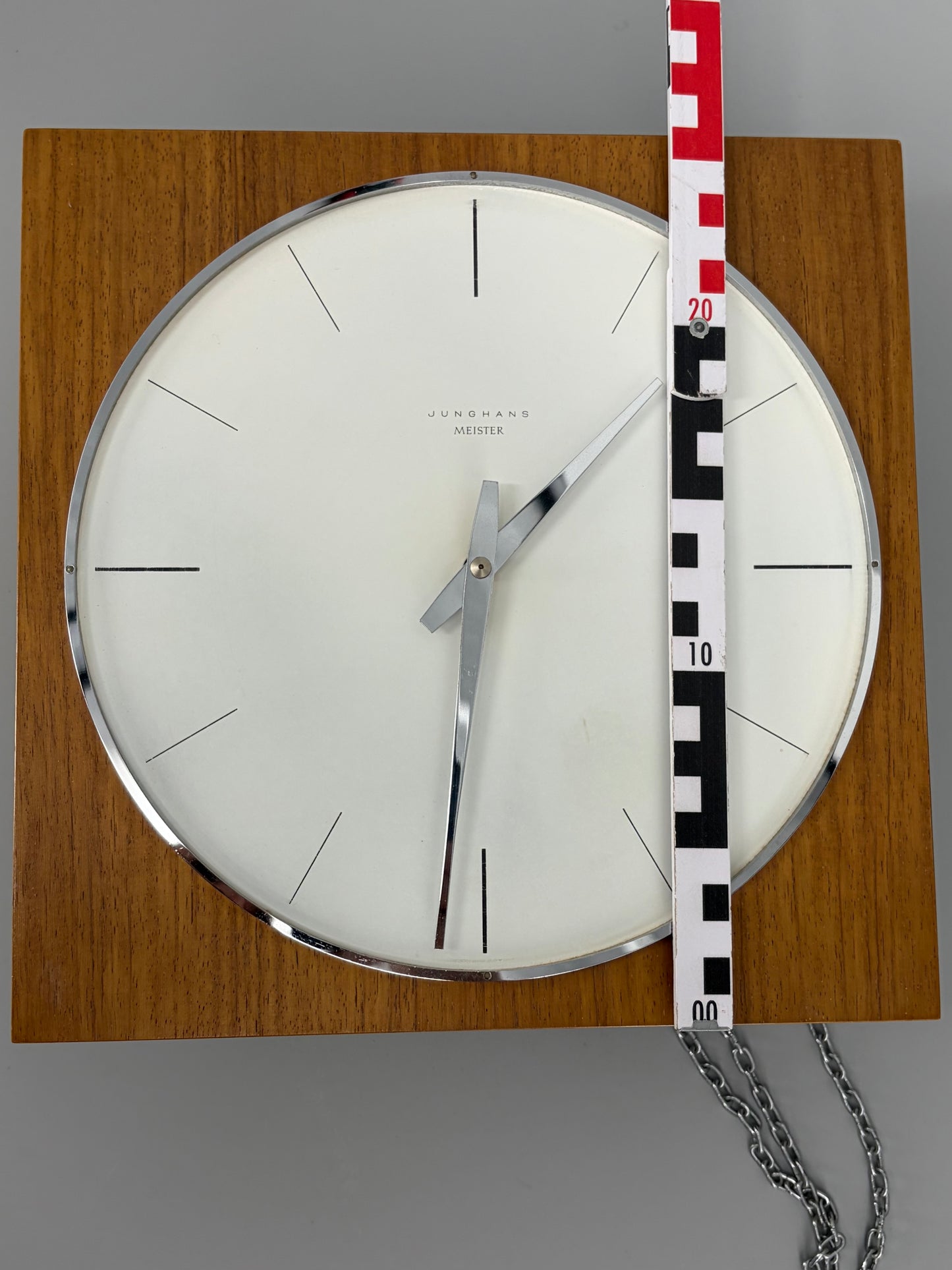 Mid Century Design Wanduhr Junghans Meister, Deutschland um 1960