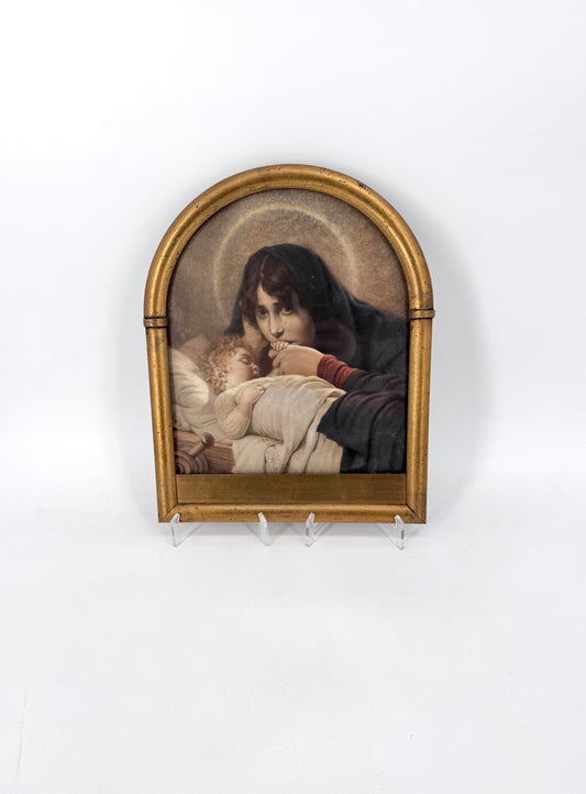 Hermann Kaulbach -  Weinende Madonna mit Kind