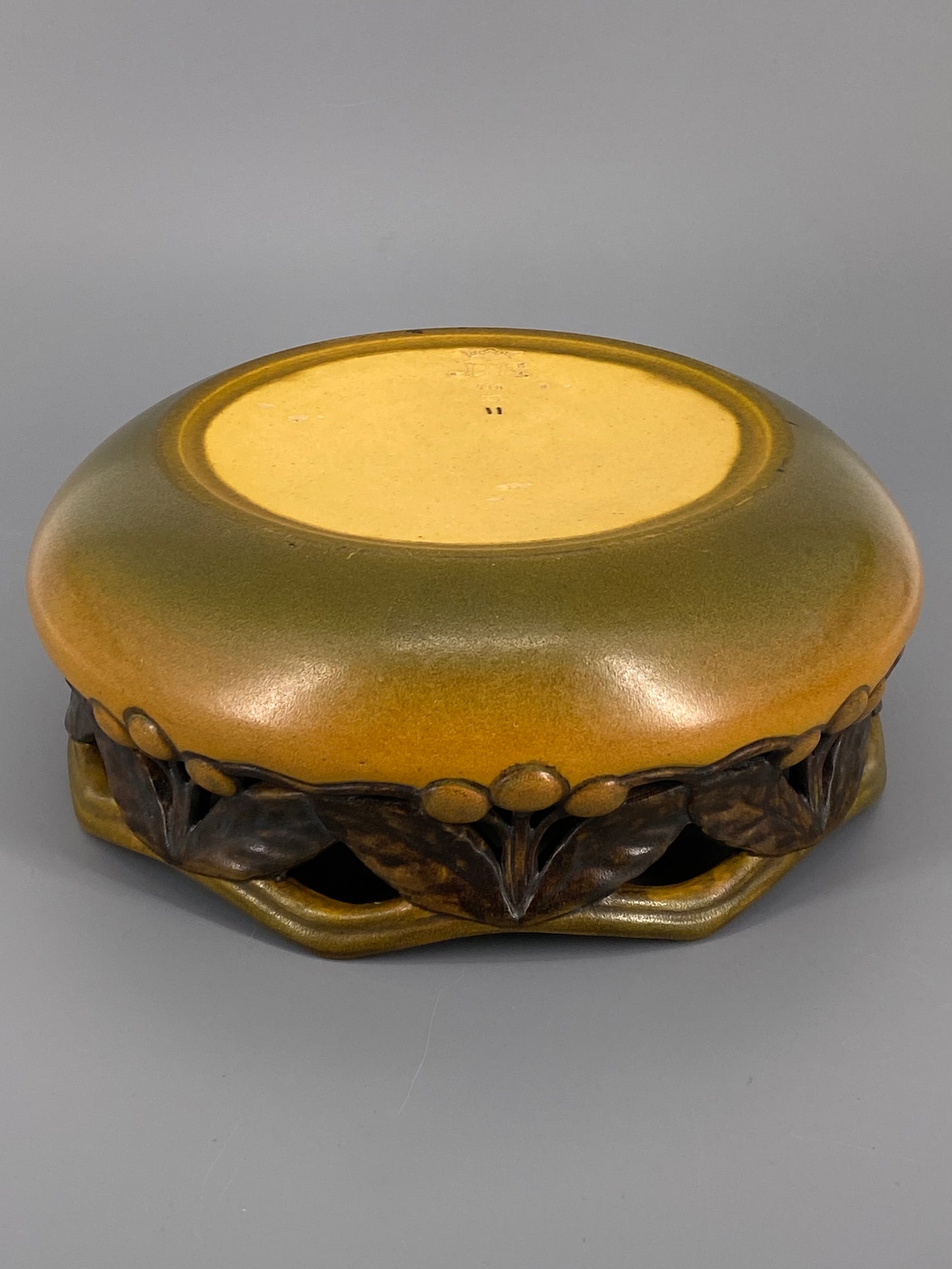 Keramik Obstschale von Karen Hagen für P. Ipsen's Enke, Dänemark, 1909