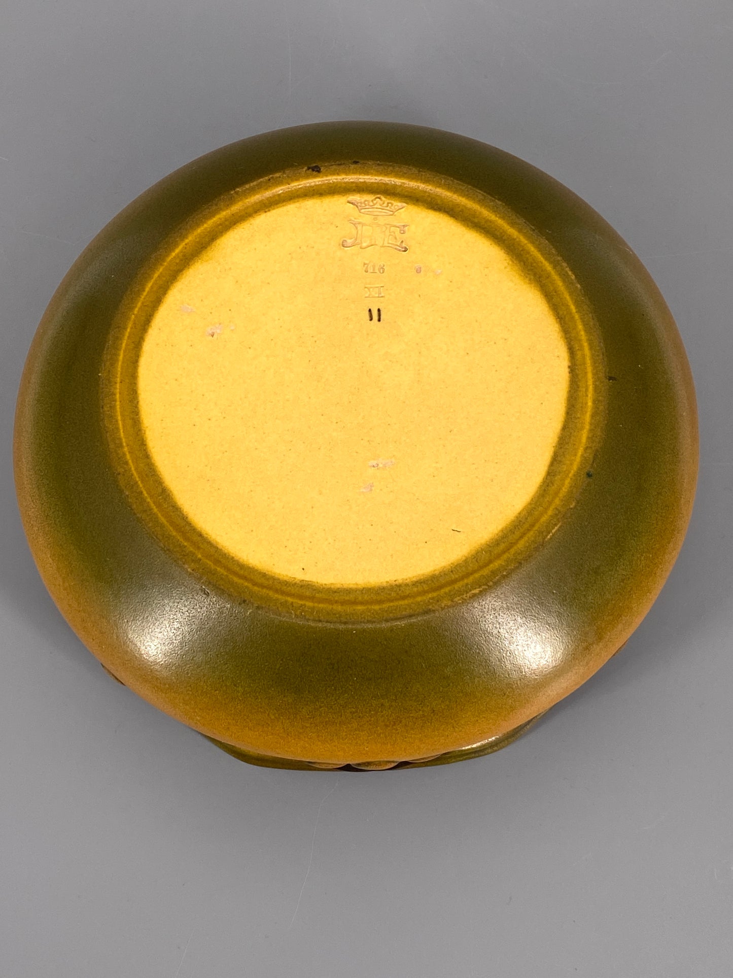 Keramik Obstschale von Karen Hagen für P. Ipsen's Enke, Dänemark, 1909