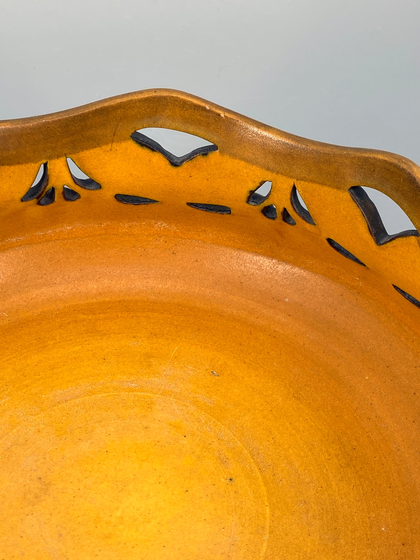 Keramik Obstschale von Karen Hagen für P. Ipsen's Enke, Dänemark, 1909