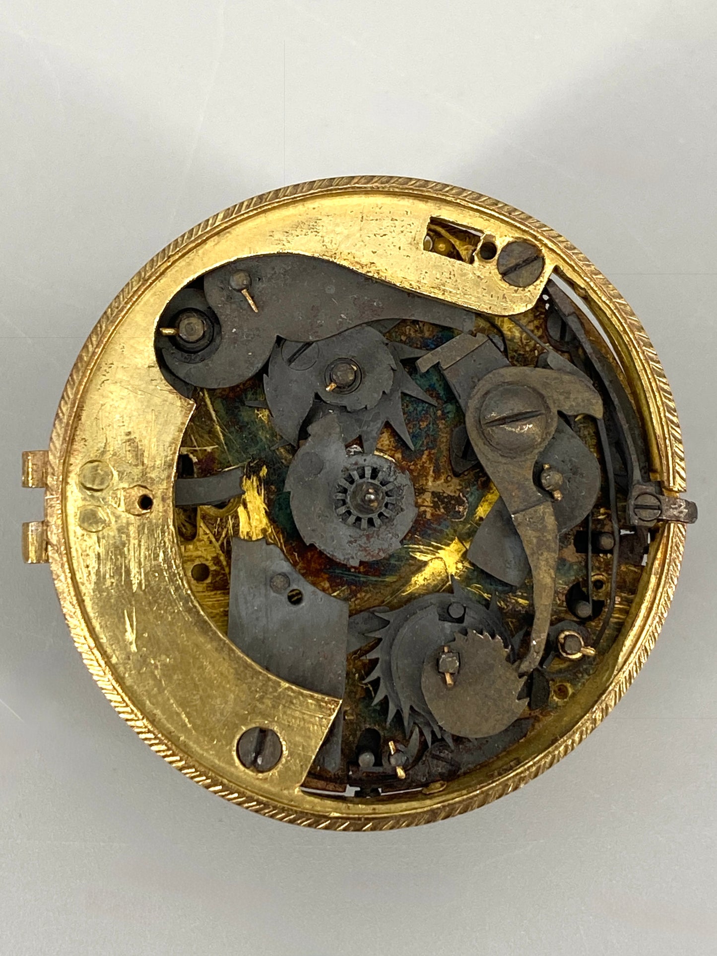 Antikes Spindel-Taschenuhr Werk von 1786, Sebastian Treffler aus Prague