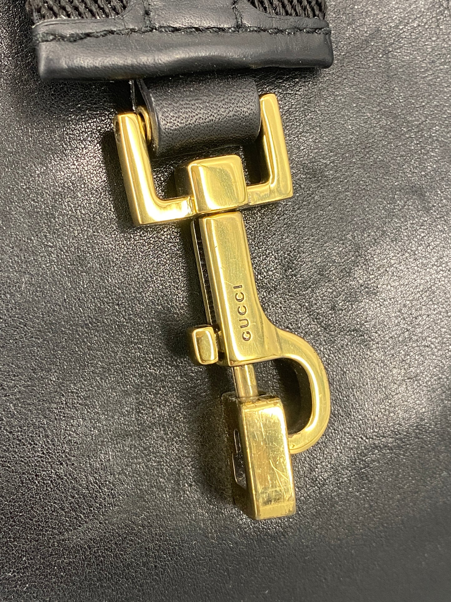 Schwarze Leder Handtasche "Jackie" von GUCCI Italien