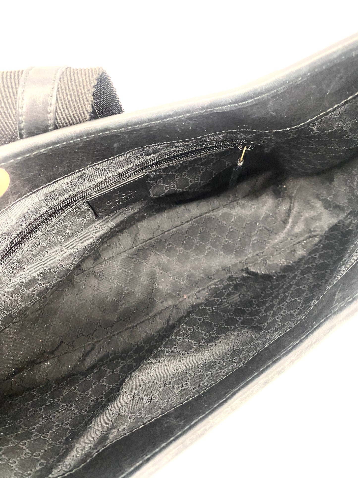 Schwarze Leder Handtasche "Jackie" von GUCCI Italien