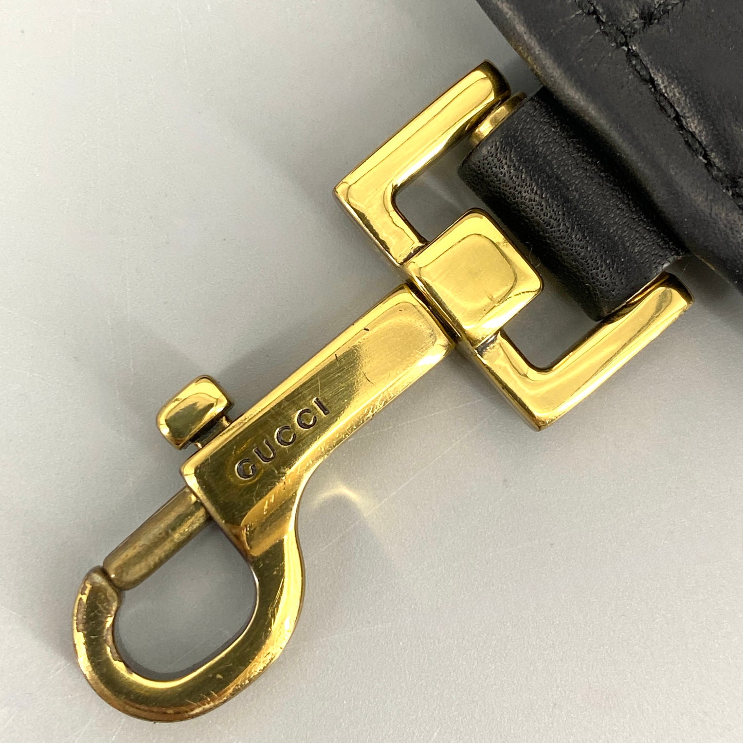 Schwarze Leder Handtasche "Jackie" von GUCCI Italien