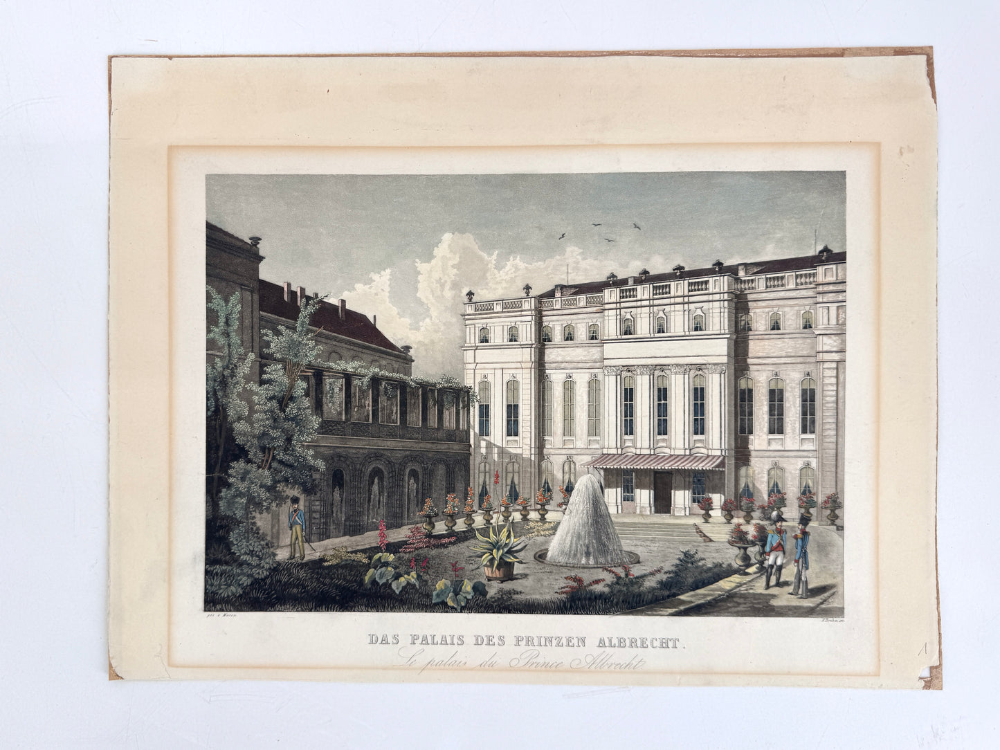 Das Palais des Prinzen Albrecht. Grafik, Berlin. Maron/Brohm