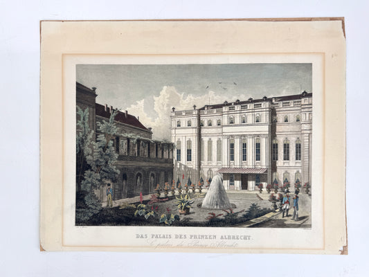 Das Palais des Prinzen Albrecht. Grafik, Berlin. Maron/Brohm