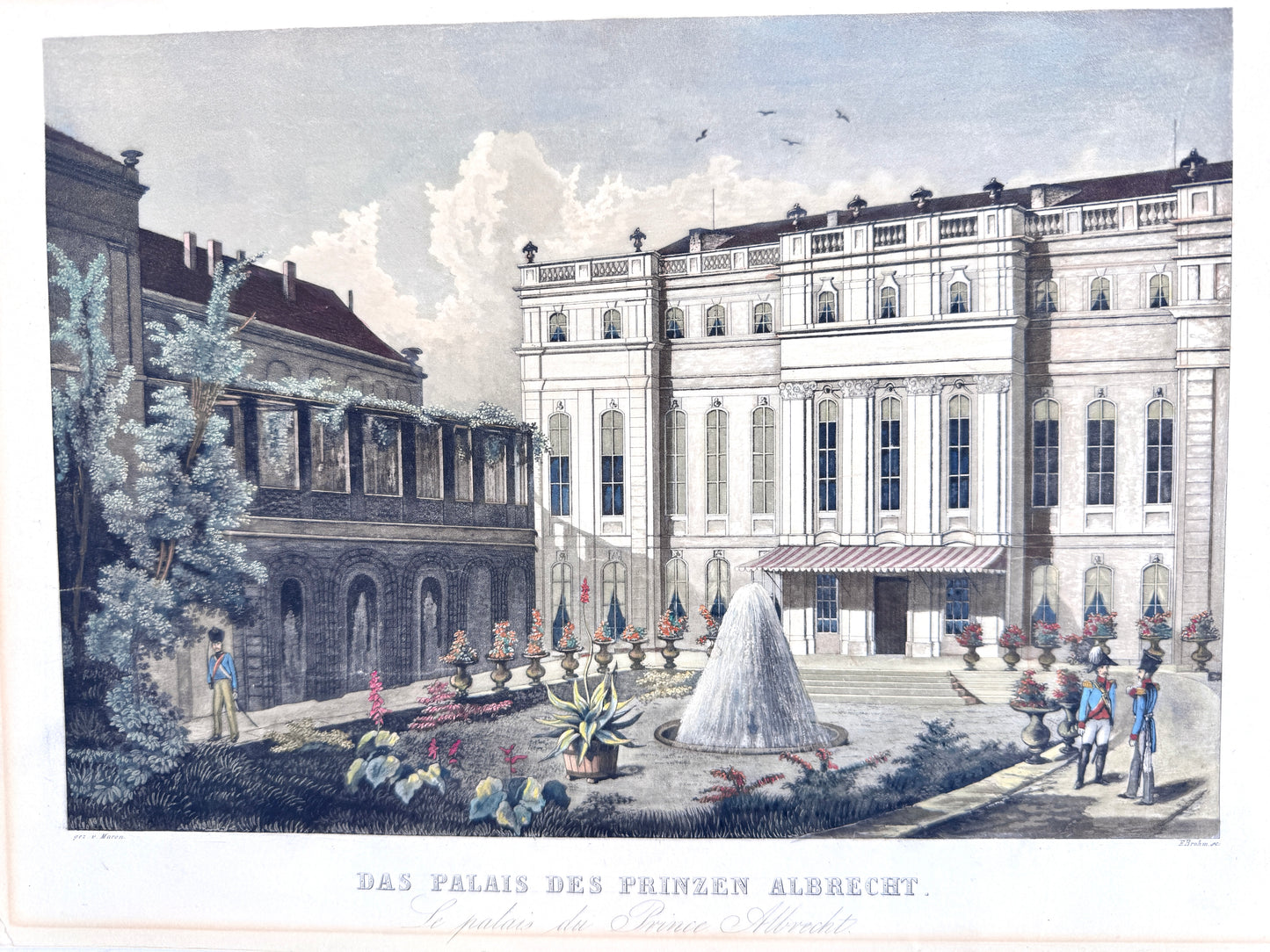 Das Palais des Prinzen Albrecht. Grafik, Berlin. Maron/Brohm