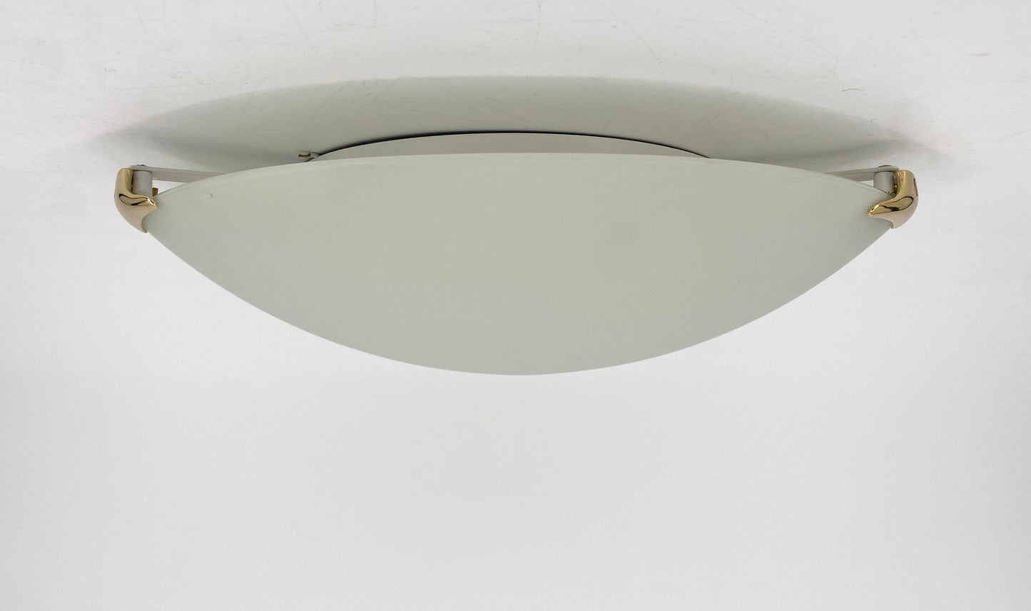 Plafoniere mit Satin-Glasschale von GUTI´S S.L. 1980er