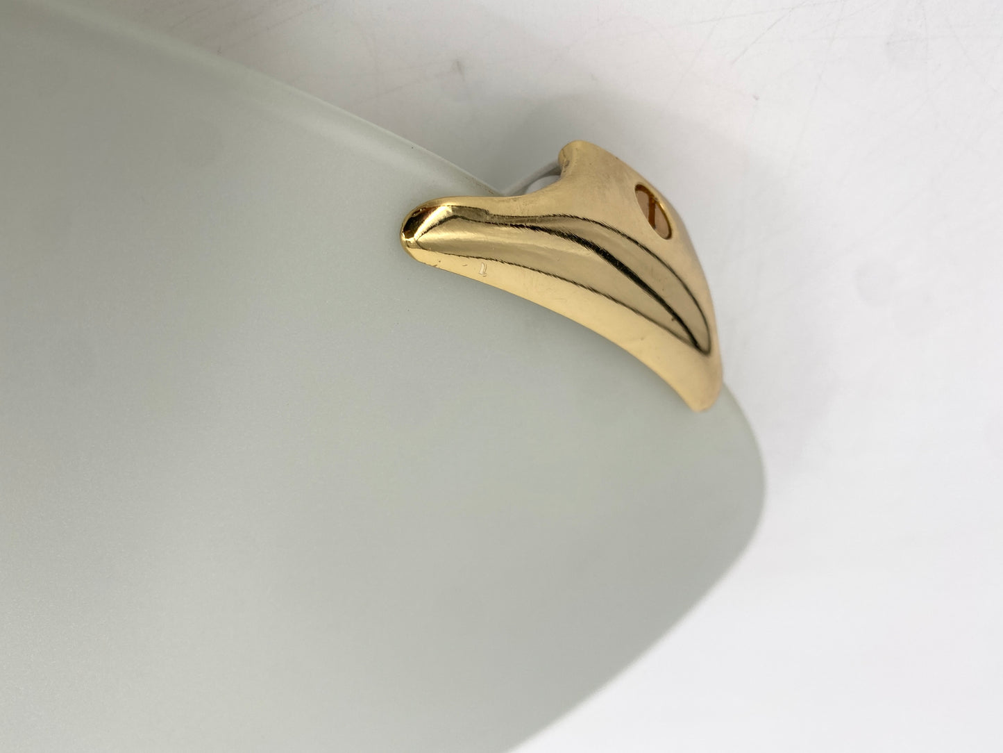 Plafoniere mit Satin-Glasschale von GUTI´S S.L. 1980er