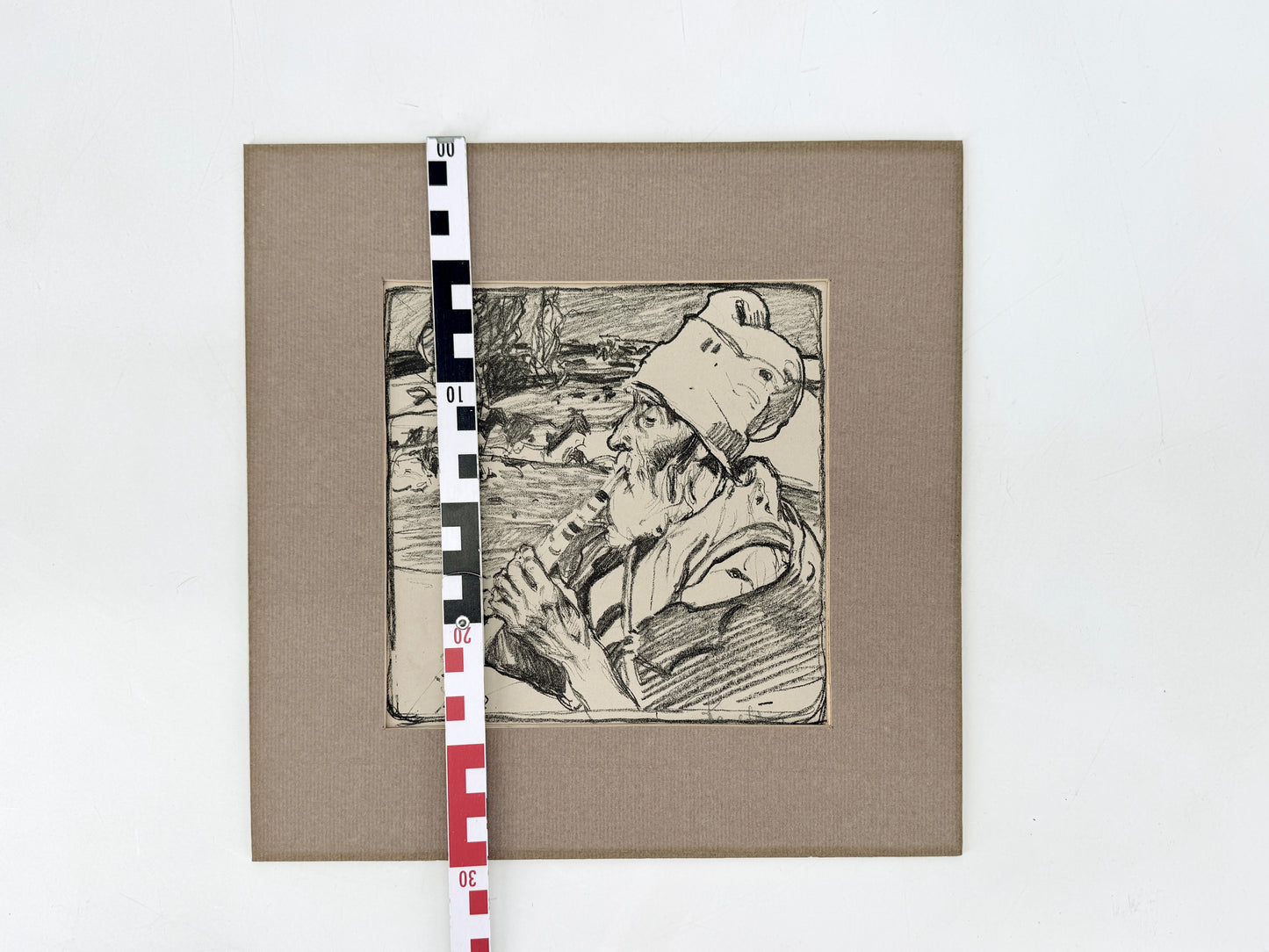 Frank Brangwyn - Ziegenhirte. Litografe
