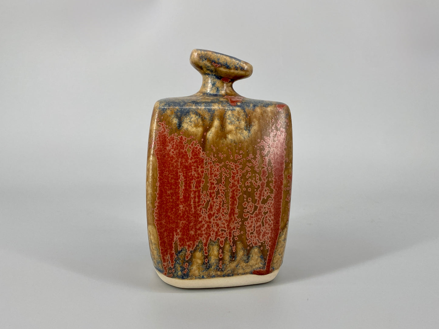 Asymmetrische Lava Studiokeramikvase, 1992