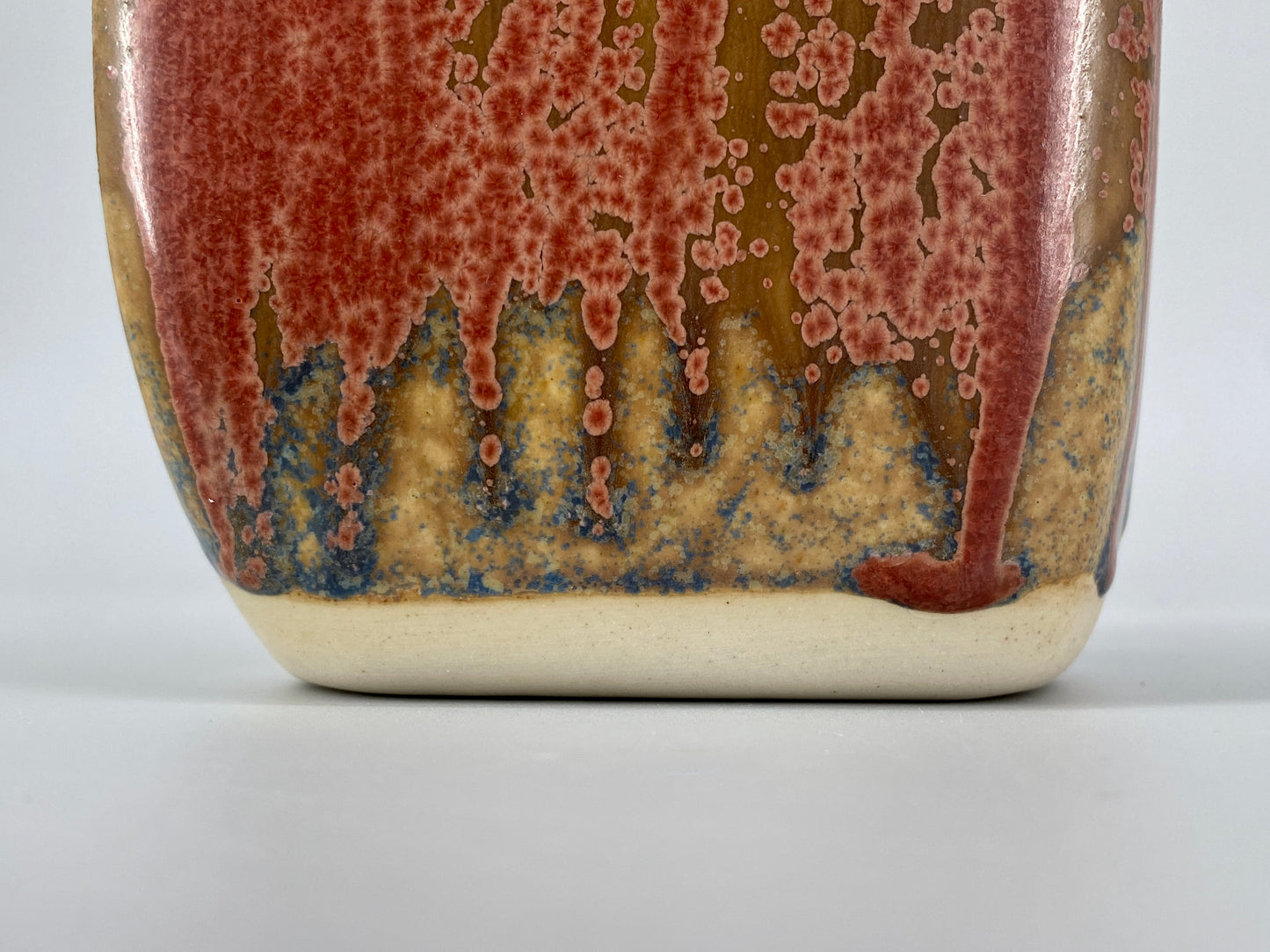 Asymmetrische Lava Studiokeramikvase, 1992