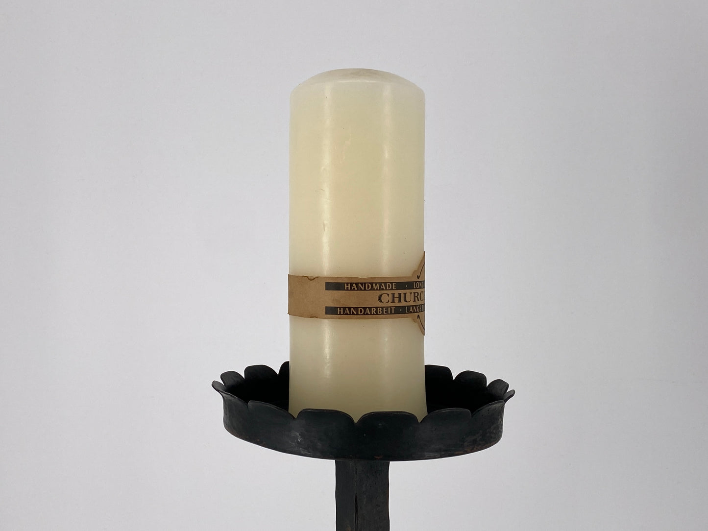 Großer brutalistischer Kerzenständer aus Schmiedeeisen, 1950-1970er