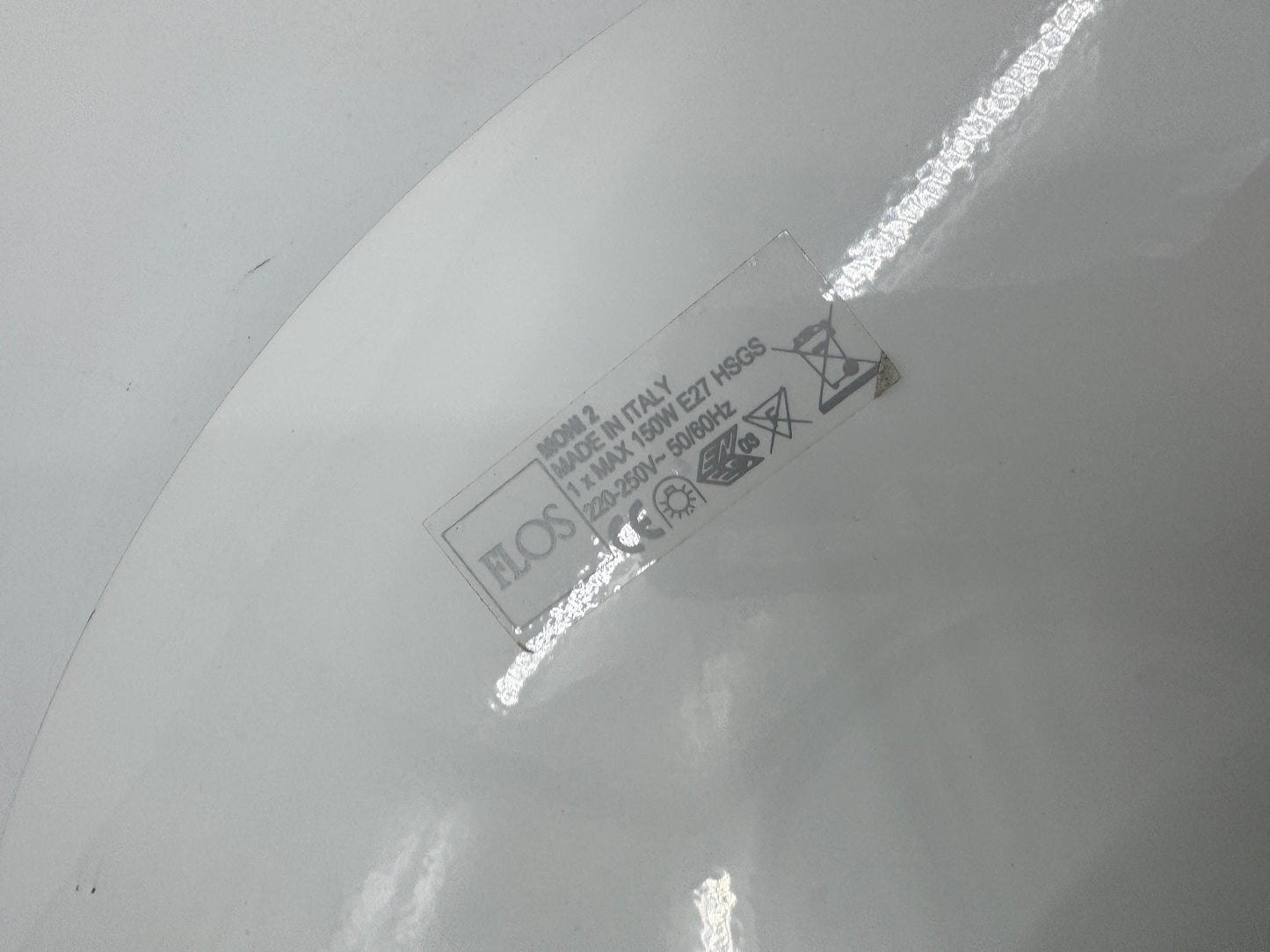 Deckenlampe MONI 2 von Achile Castiglioni, Italien 1982