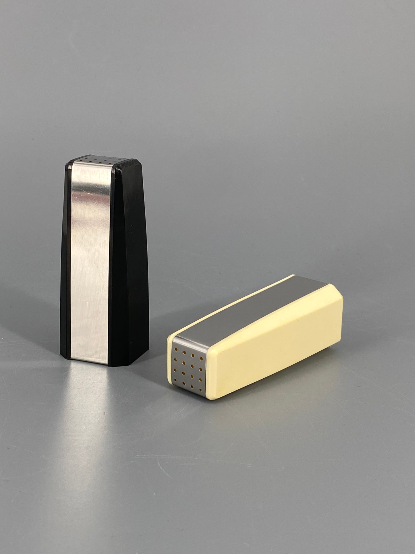 Salz- und Pfefferstreuer "Domino" aus Chromargan von WMF, Deutschland, 1960er