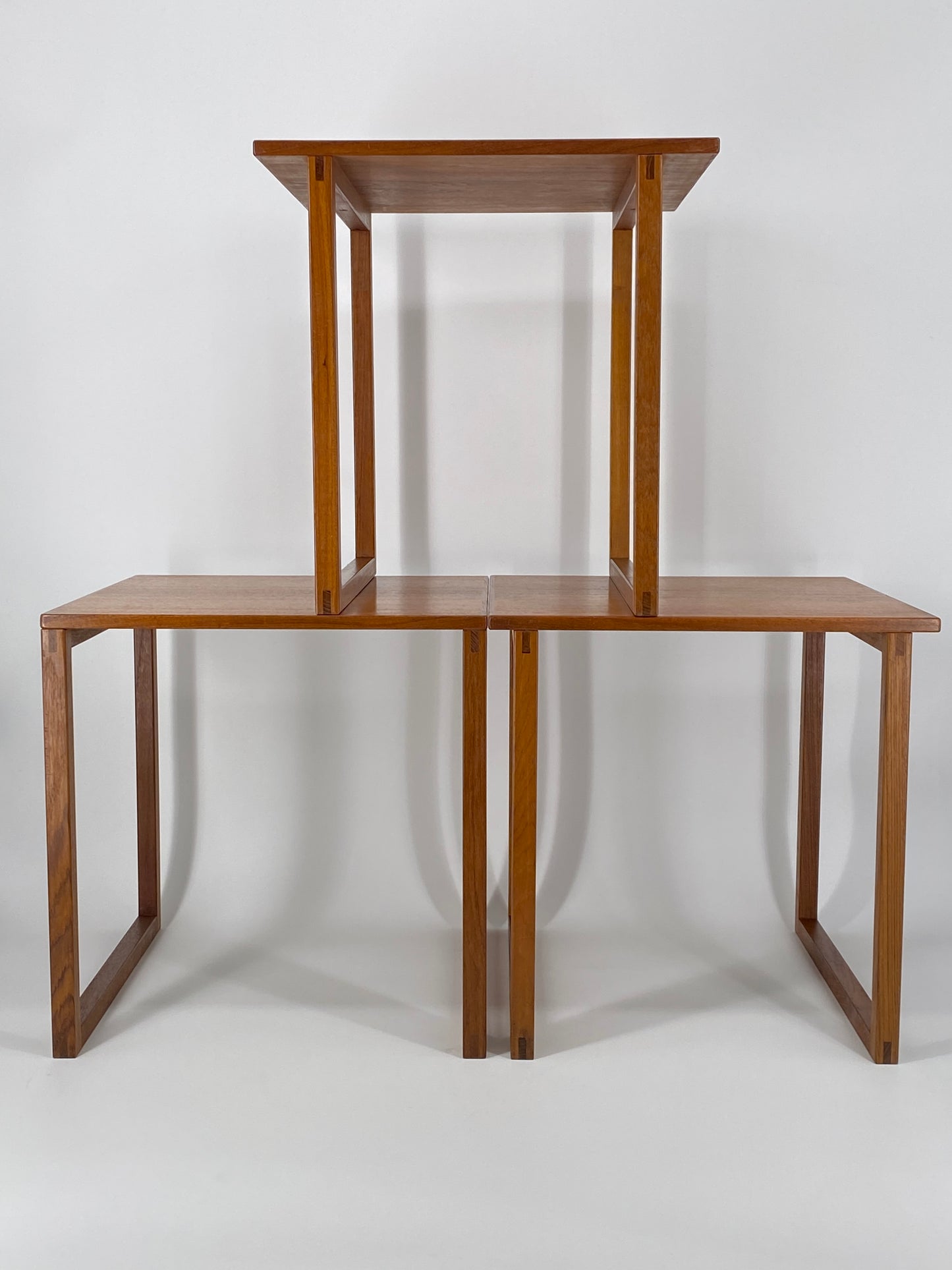 3 Satztische von Kai Kristiansen für Vildbjerg Møbelfabrik, Dänemark, 1960er