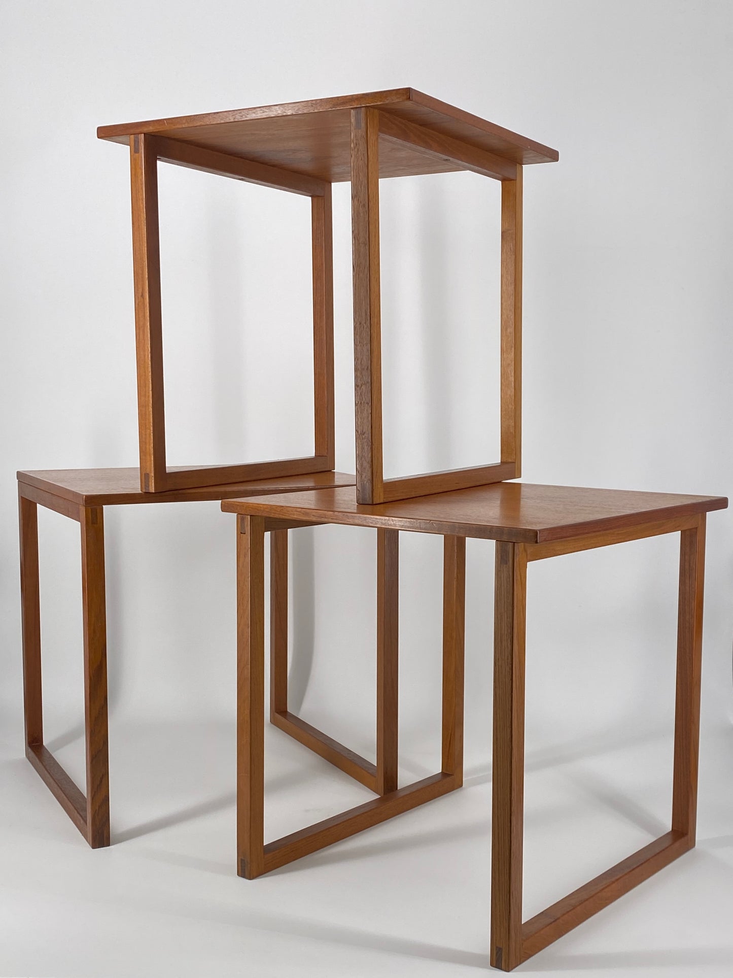 3 Satztische von Kai Kristiansen für Vildbjerg Møbelfabrik, Dänemark, 1960er