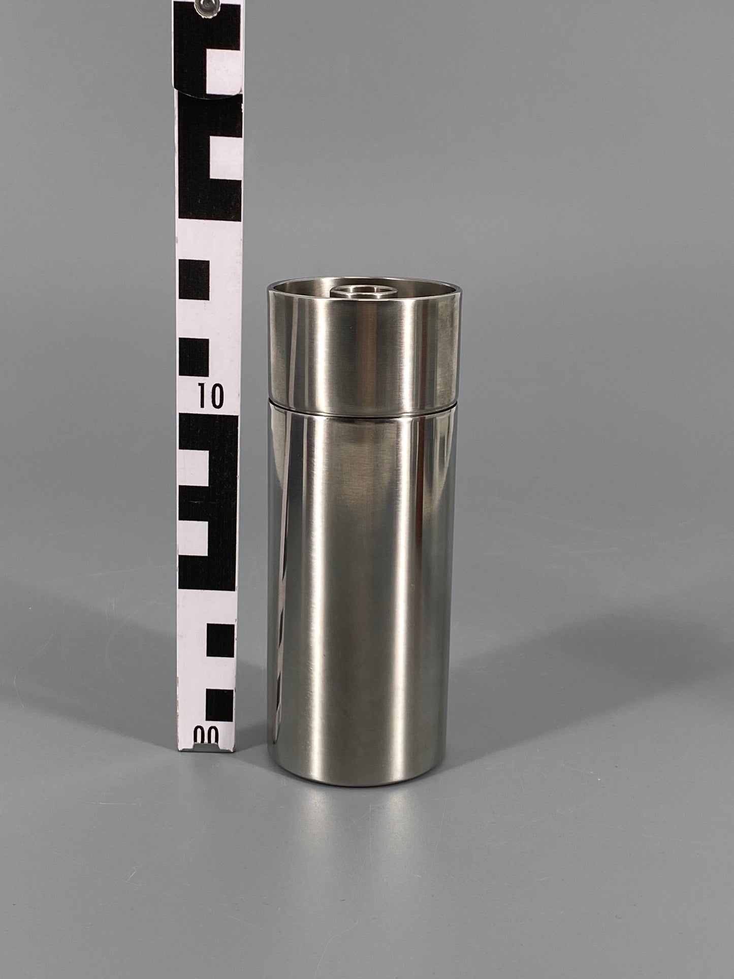 Pfeffermühle aus Edelstahl von Arne Jacobsen für Stelton, Dänemark