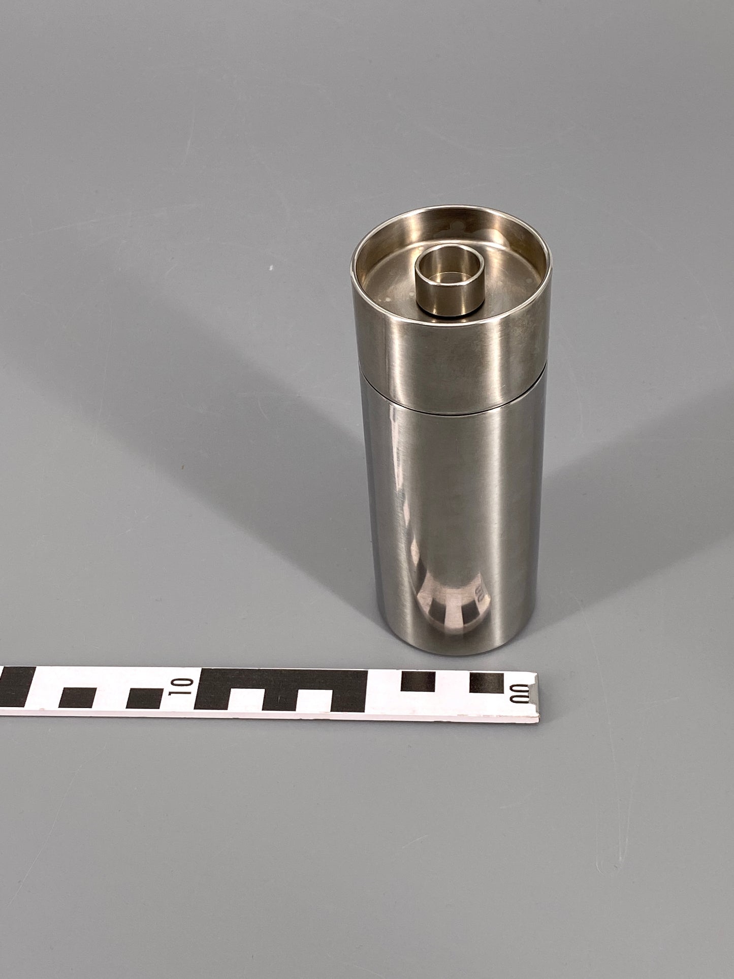 Pfeffermühle aus Edelstahl von Arne Jacobsen für Stelton, Dänemark