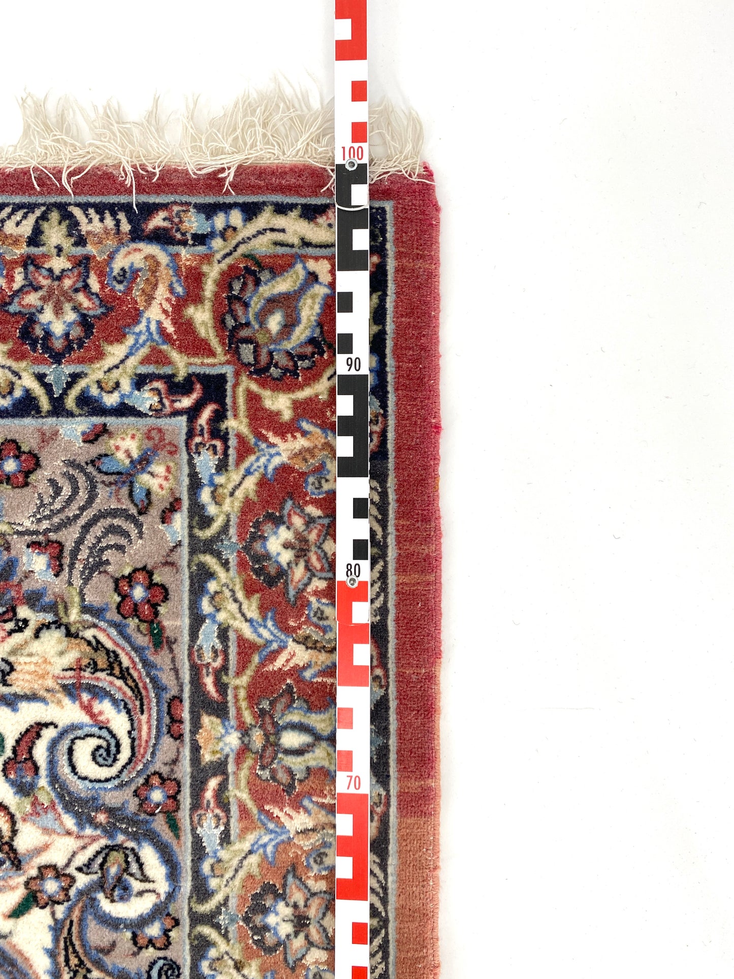 Isfahan Perser Orient Teppich, aus Korkwolle und Seide