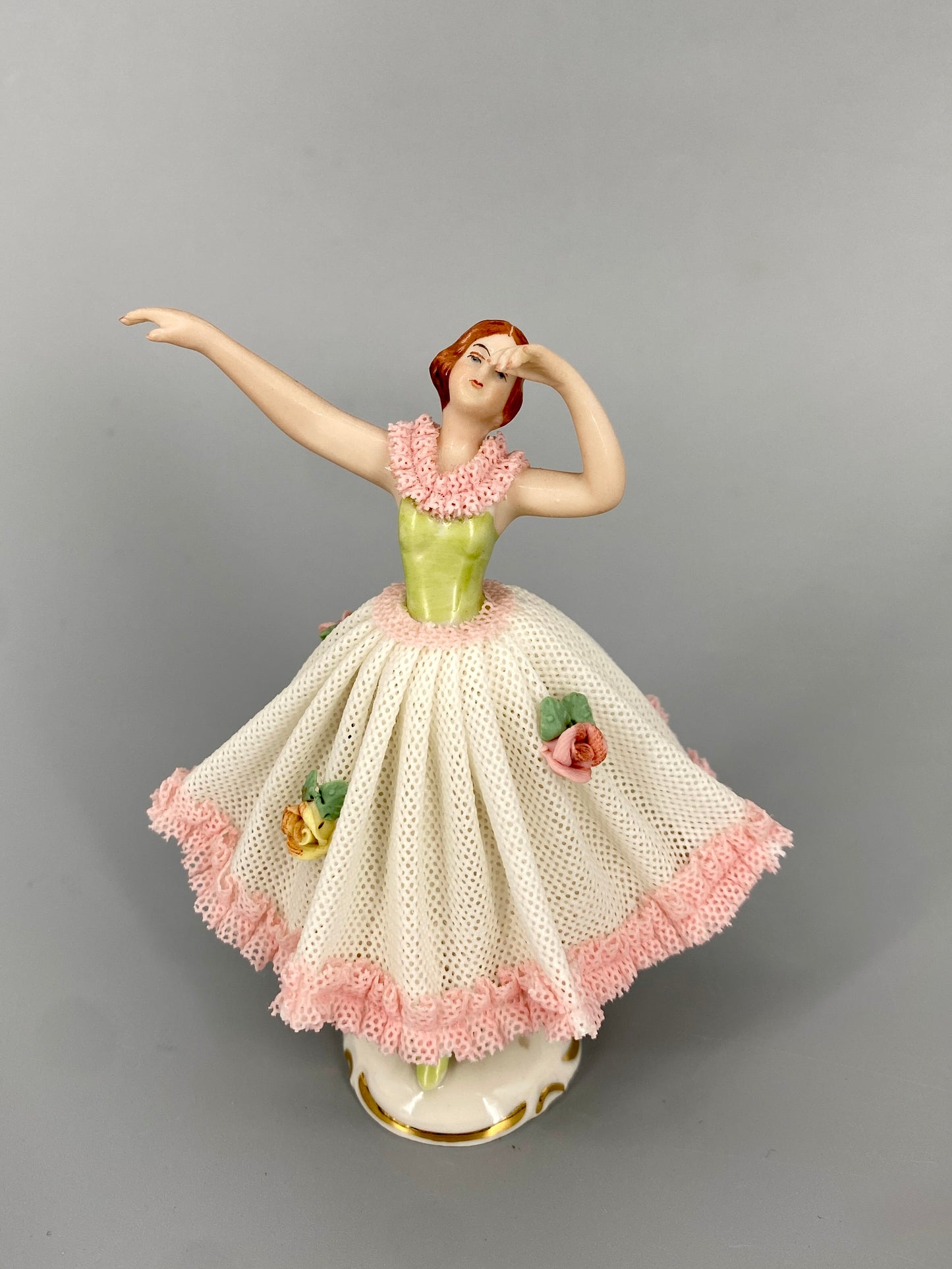 Capodimonte Porzellanfigur, Tänzerin, Neapel, um 1800