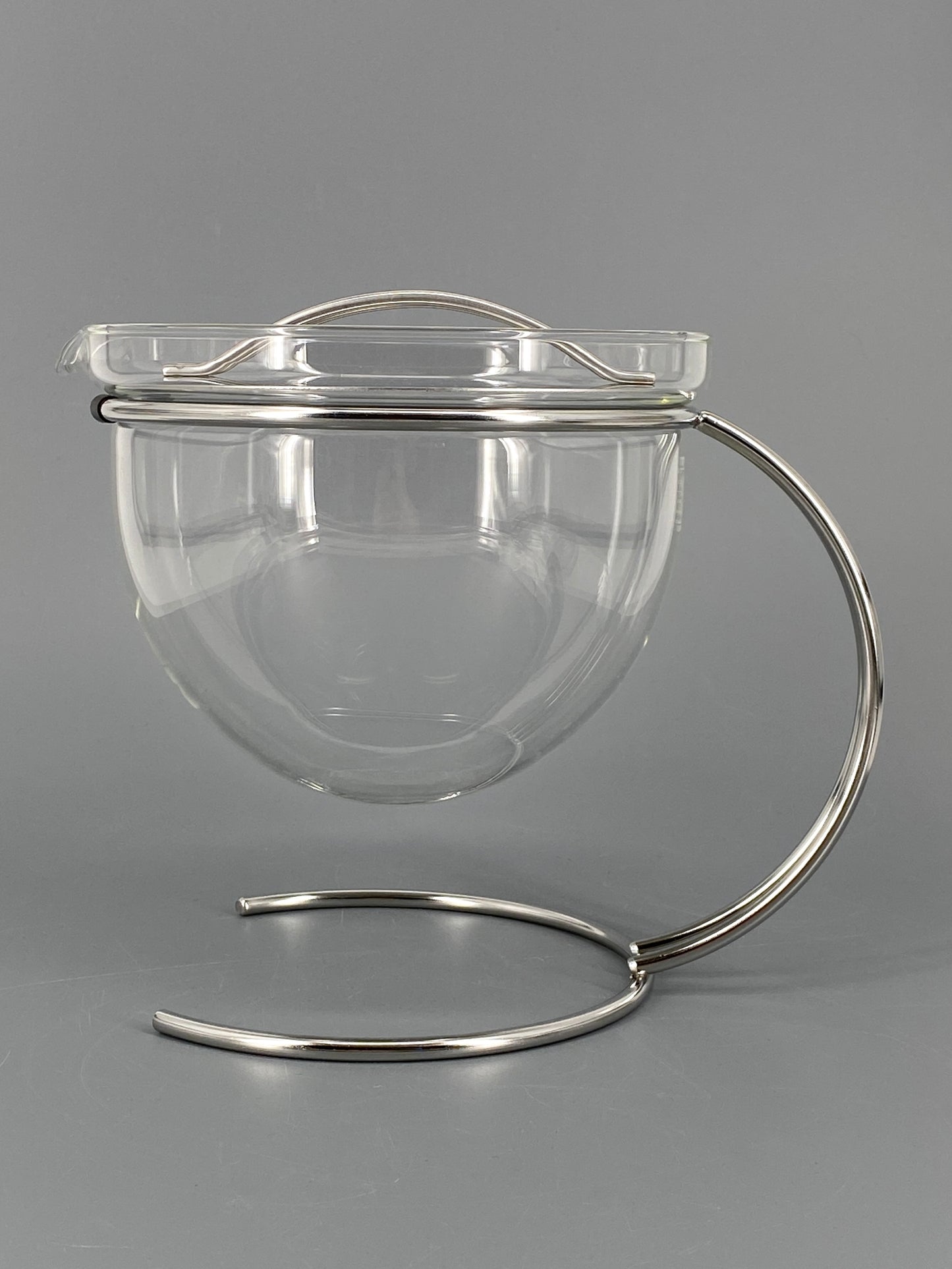 Teekanne Filio von Mono aus Glas und Edelstahl, Deutschland, 80er