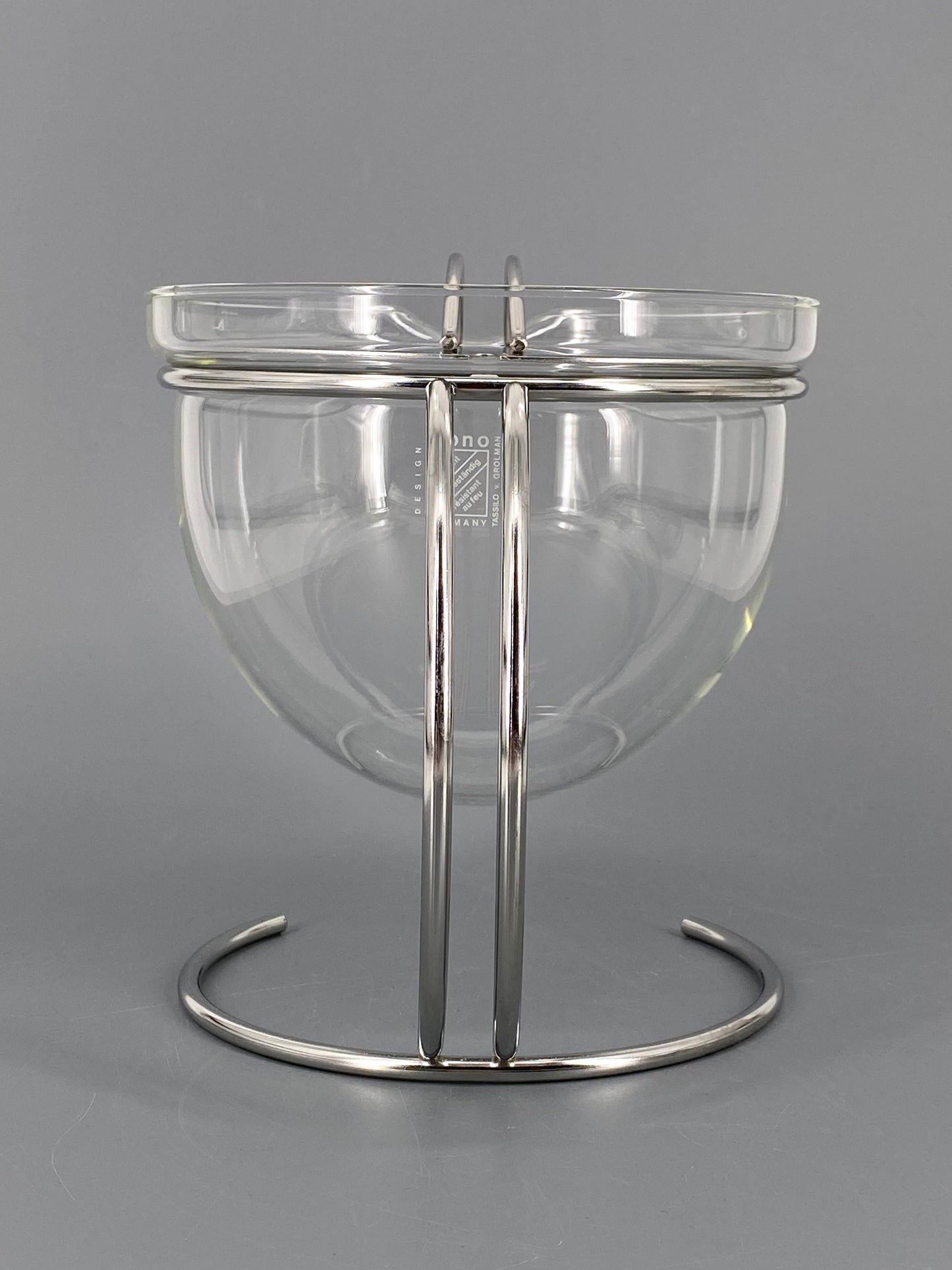 Teekanne Filio von Mono aus Glas und Edelstahl, Deutschland, 80er