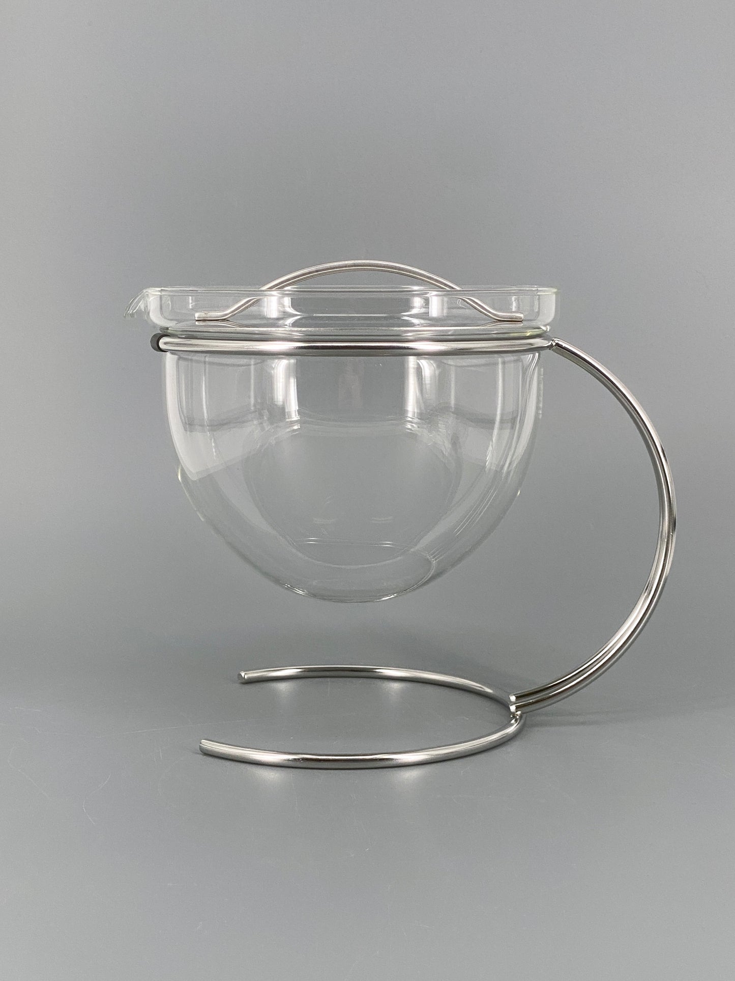 Teekanne Filio von Mono aus Glas und Edelstahl, Deutschland, 80er