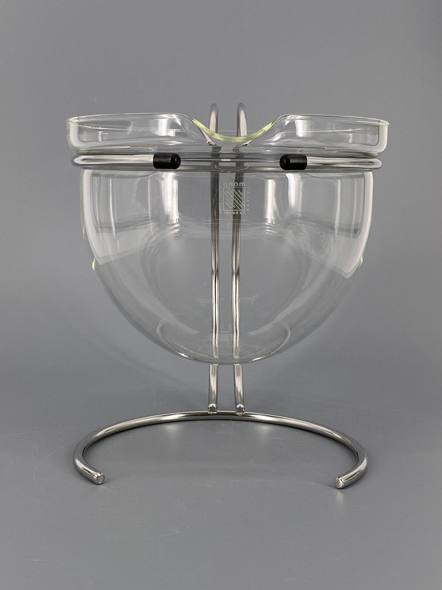 Teekanne Filio von Mono aus Glas und Edelstahl, Deutschland, 80er