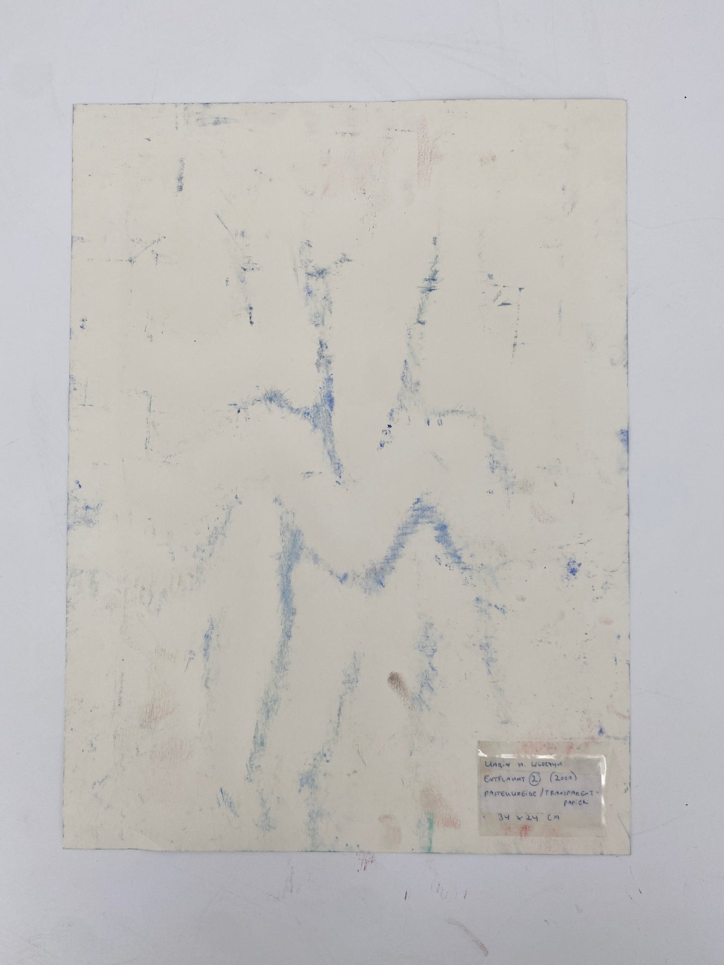 Karin M. Wloczyk - Entflammt 2, Pastellkreide auf Transparentpapier