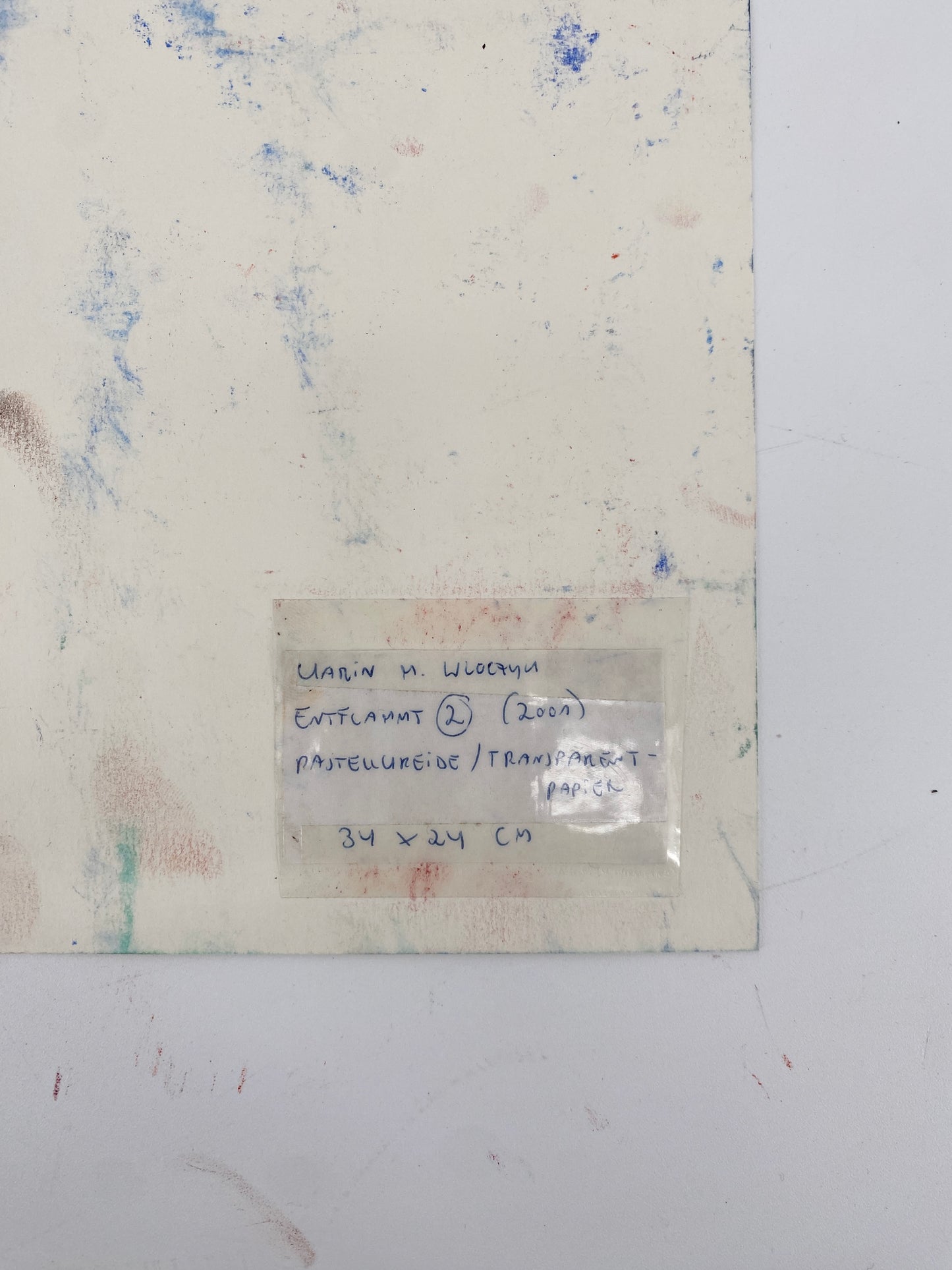 Karin M. Wloczyk - Entflammt 2, Pastellkreide auf Transparentpapier