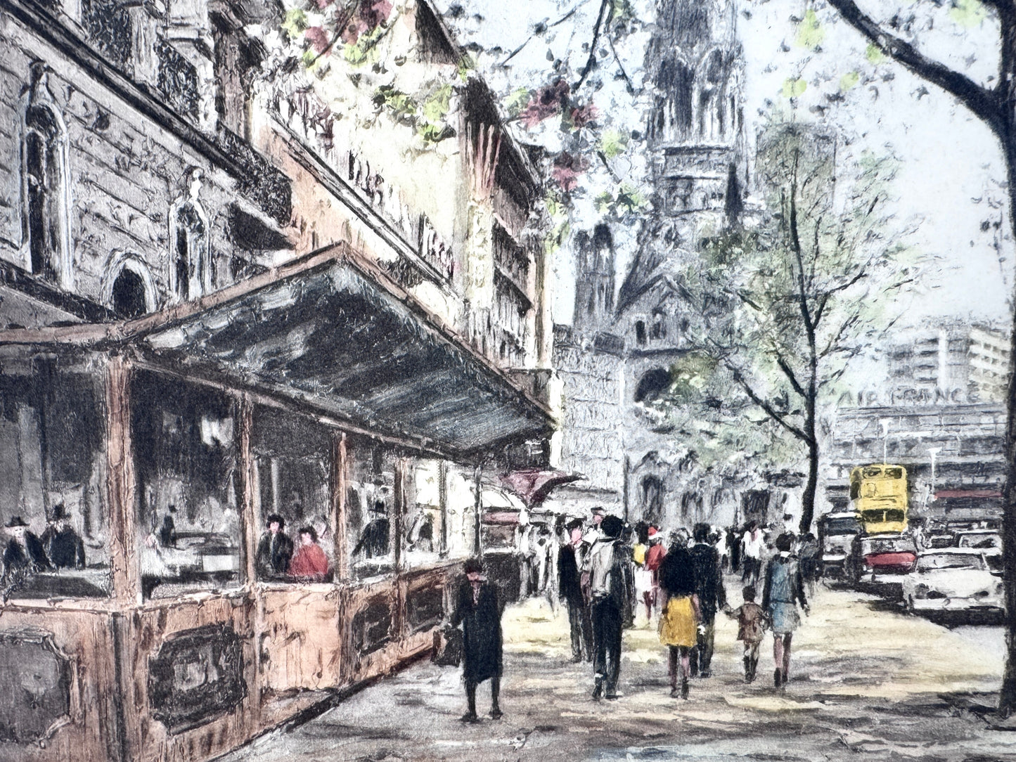 Grafik Berlin, Kurfürstendamm. Heliogravüre Reinhard Bartsch