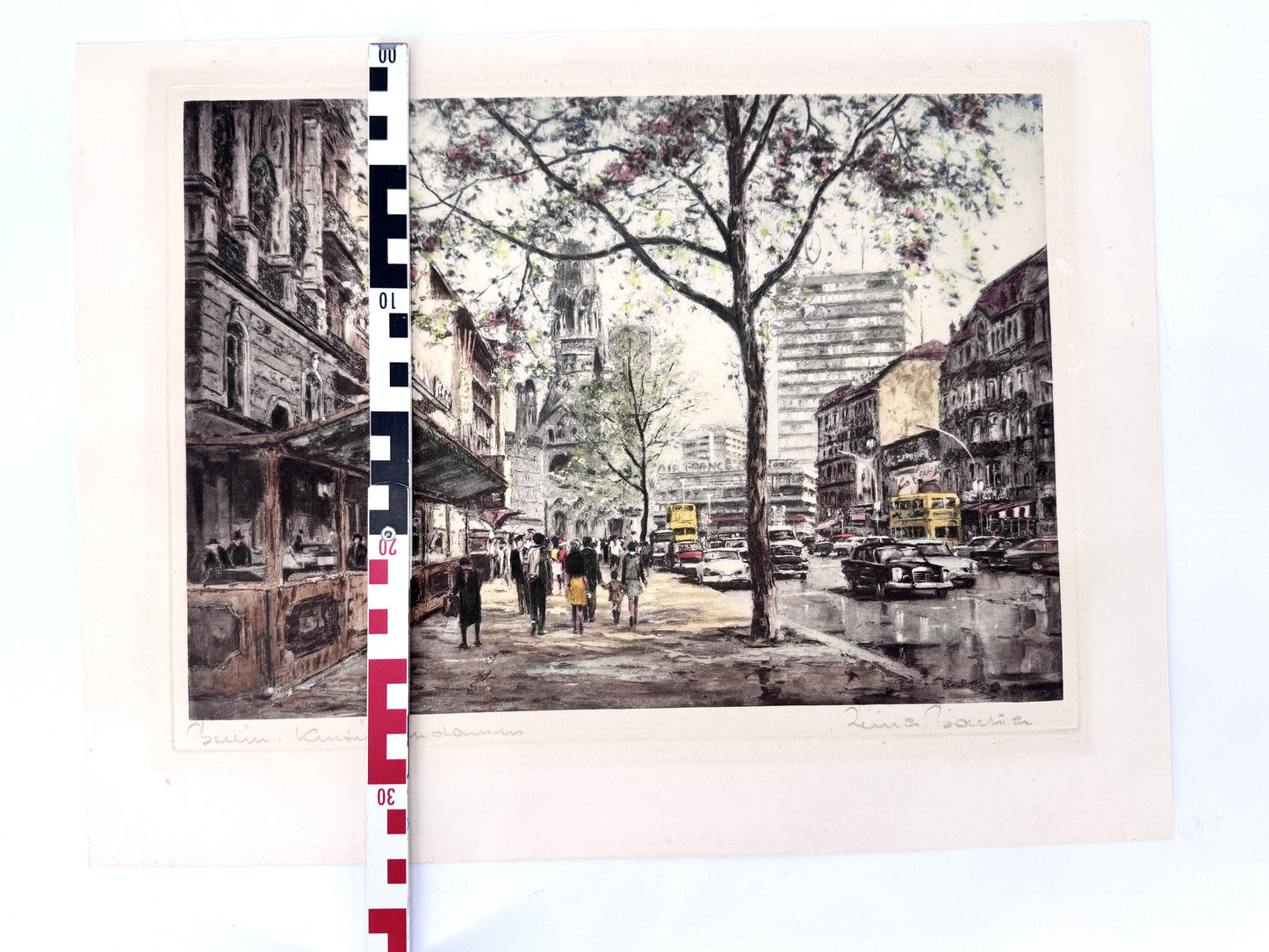 Grafik Berlin, Kurfürstendamm. Heliogravüre Reinhard Bartsch