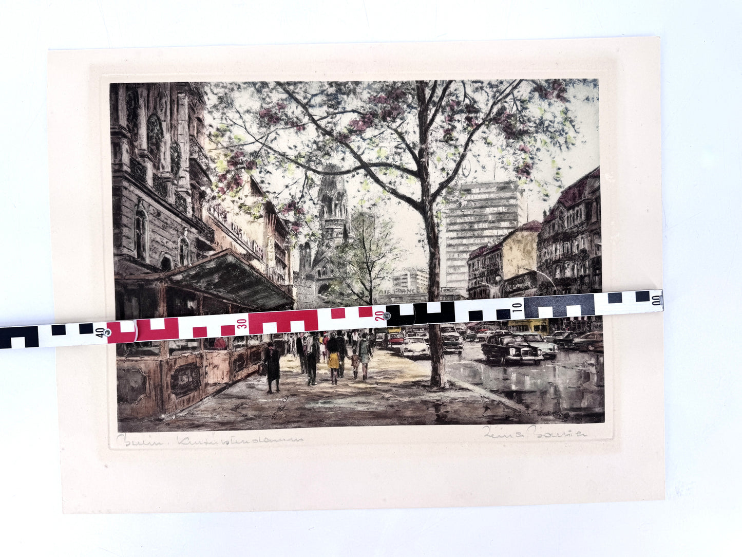 Grafik Berlin, Kurfürstendamm. Heliogravüre Reinhard Bartsch