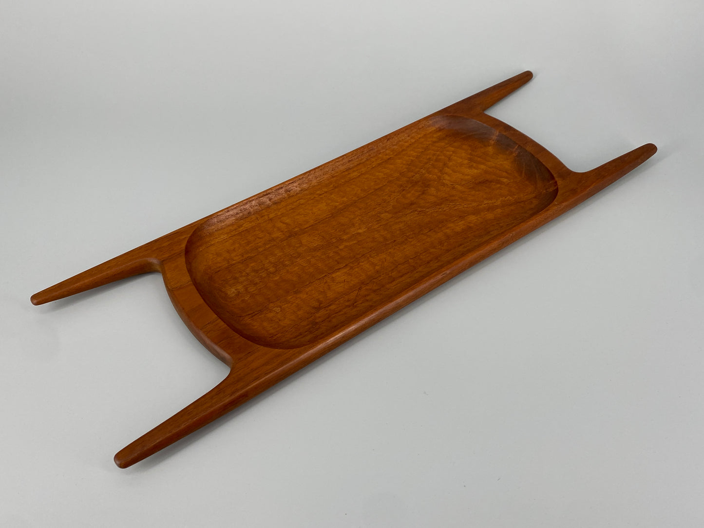 Serviertablett aus Teakholz, Dänemark, 1950er