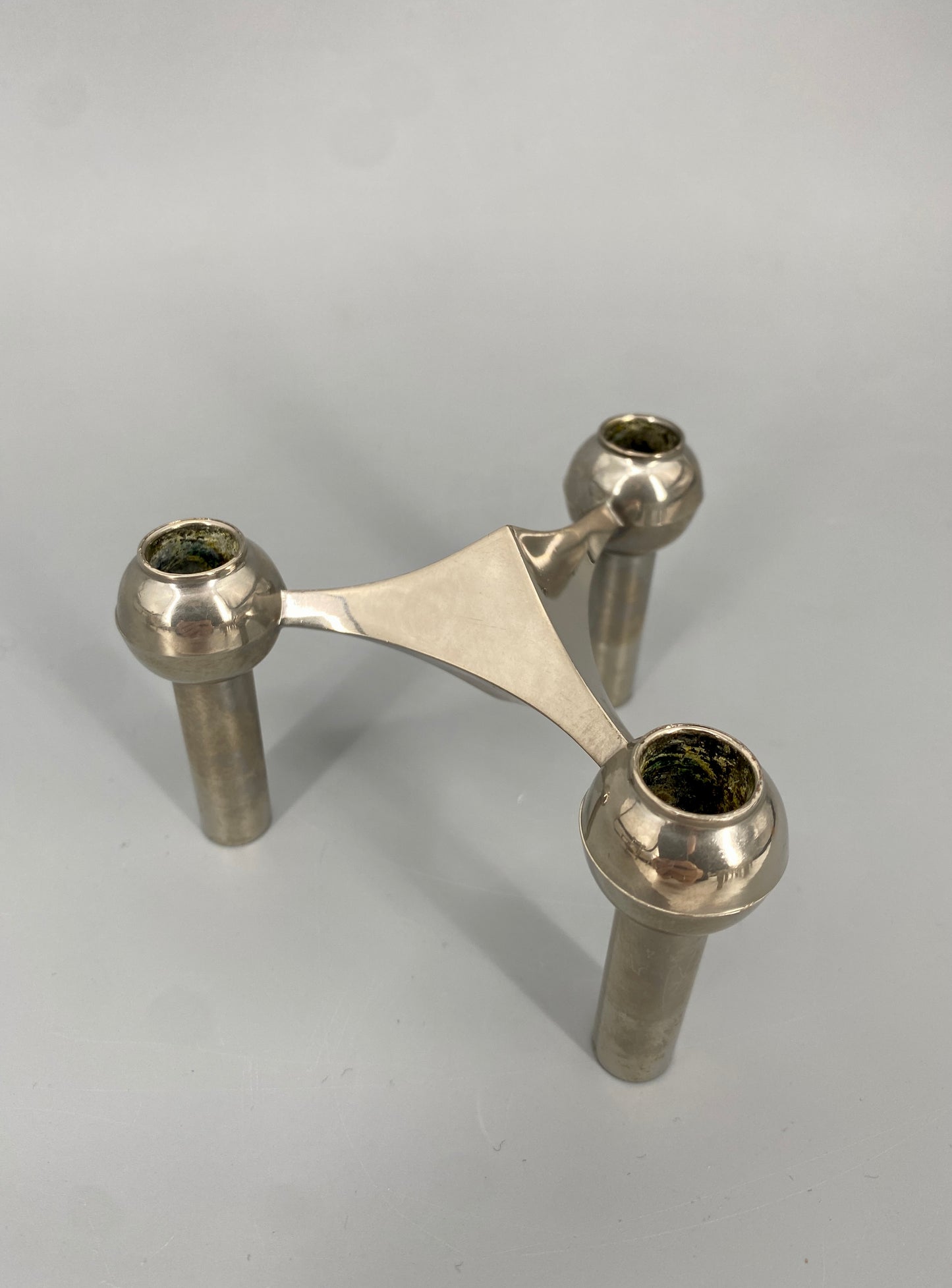 Konvolut an Designkerzenhaltern von Stoff und Nagel, Deutschland, 60er