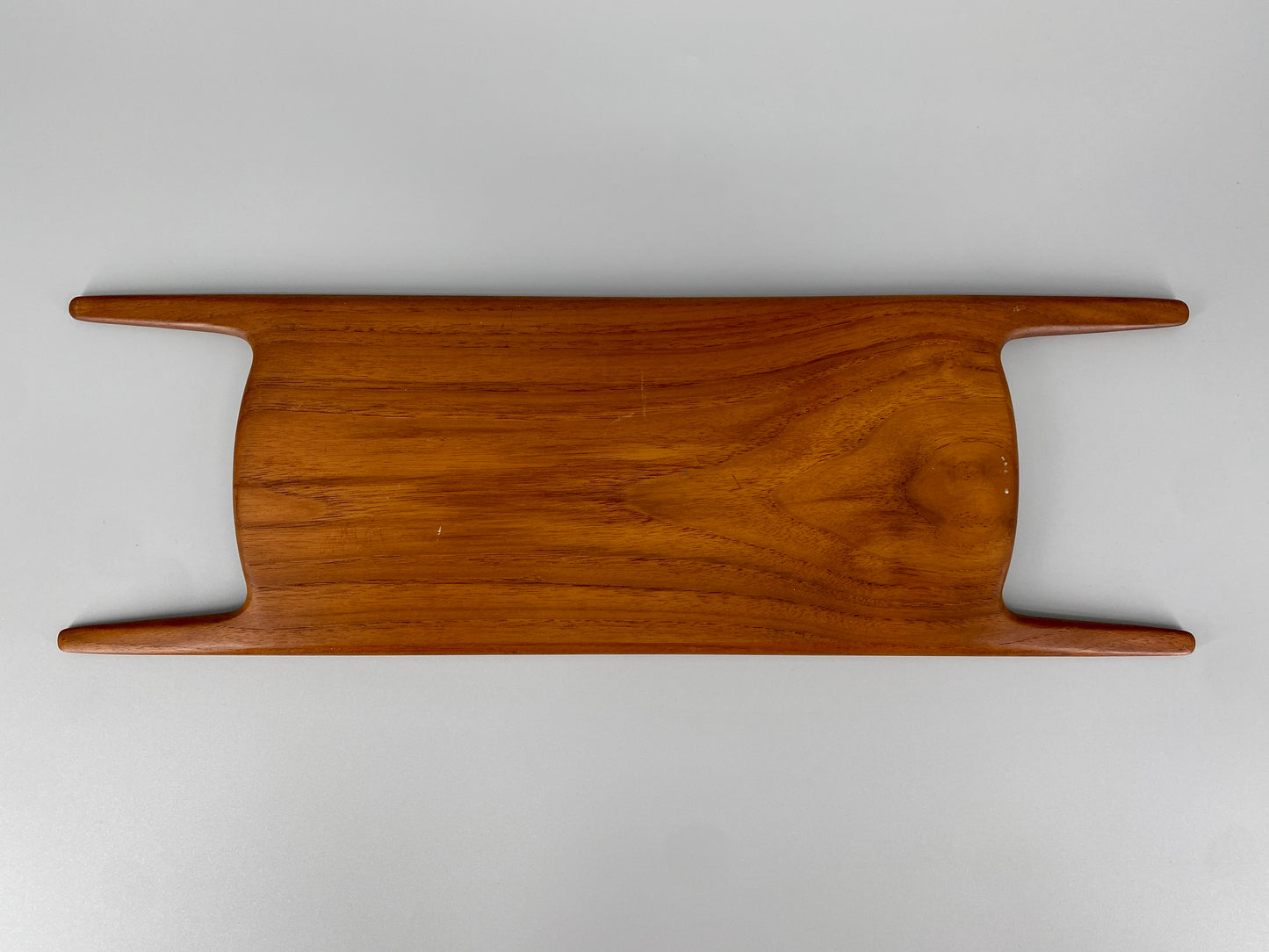 Serviertablett aus Teakholz, Dänemark, 1950er