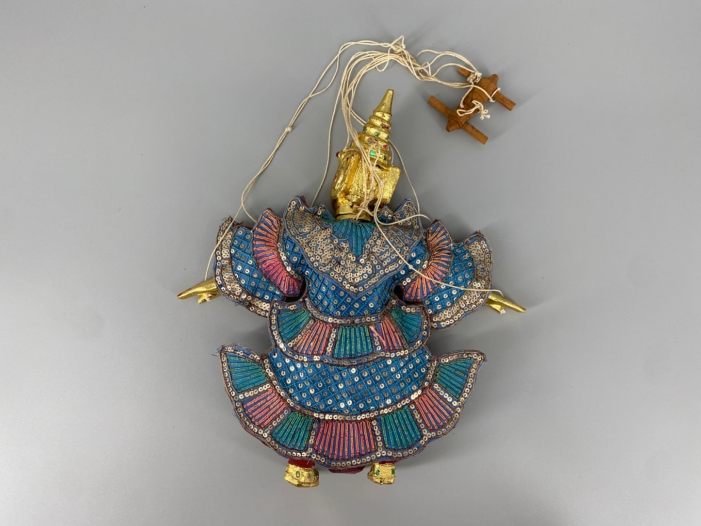 Set aus Buddah und Nat Holzfiguren, Burma und Thailand, vintage