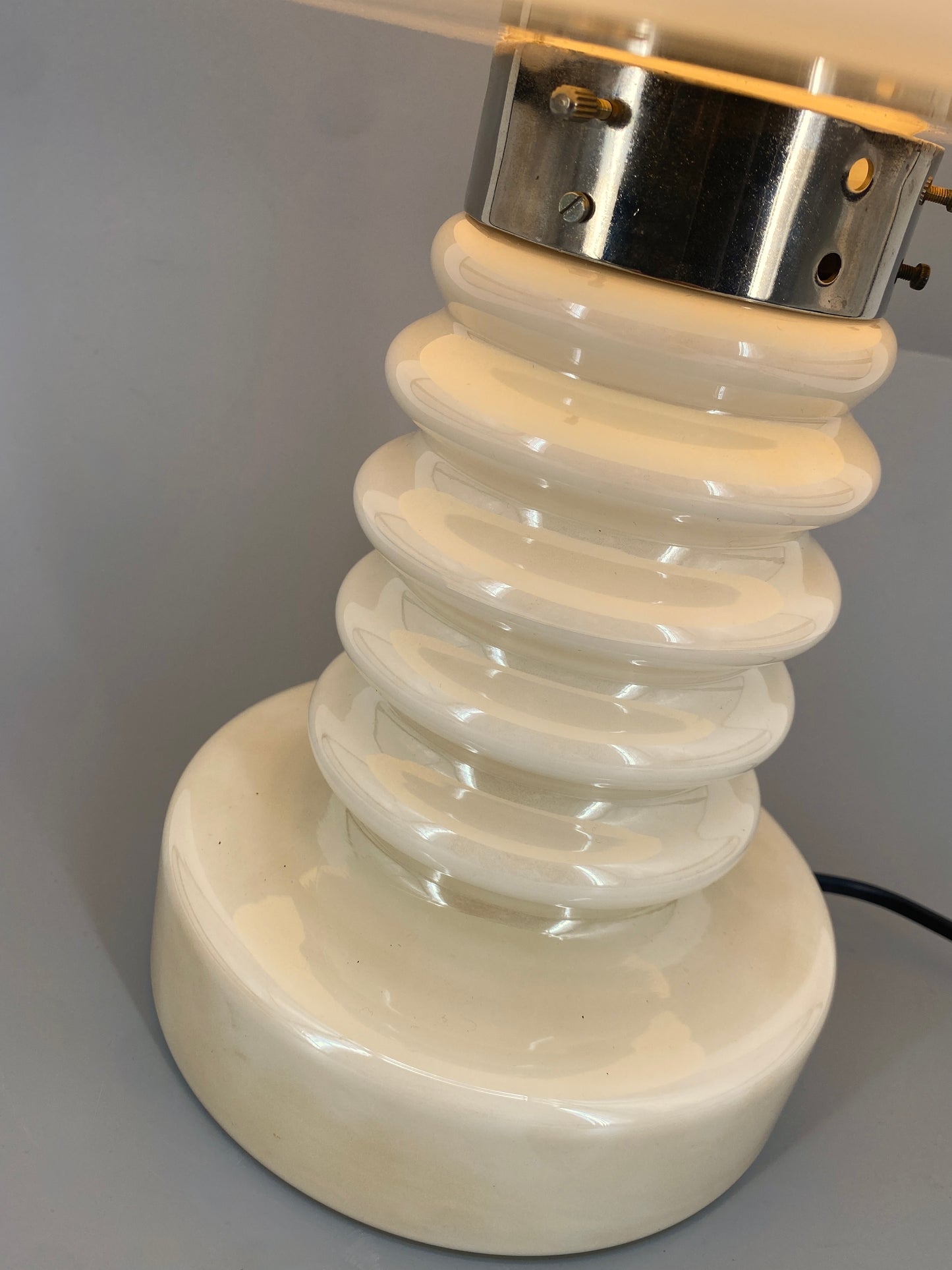 Seltene Space Age Tischlampe von Vitropol Białystok, Polen 1970er