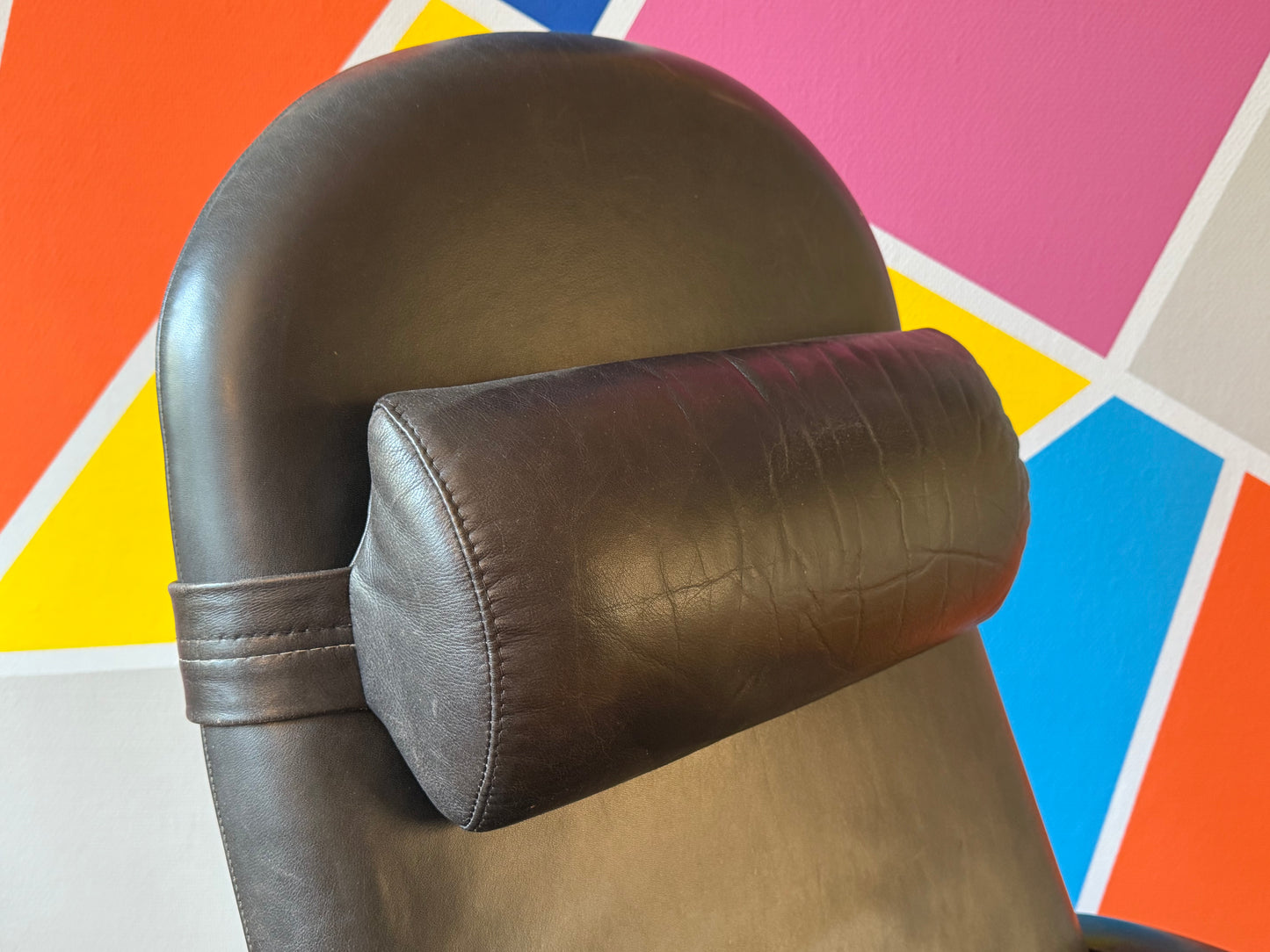 Ledersessel von Ingmar und Knut Relling, für RYBO, Norwwegen 1980er