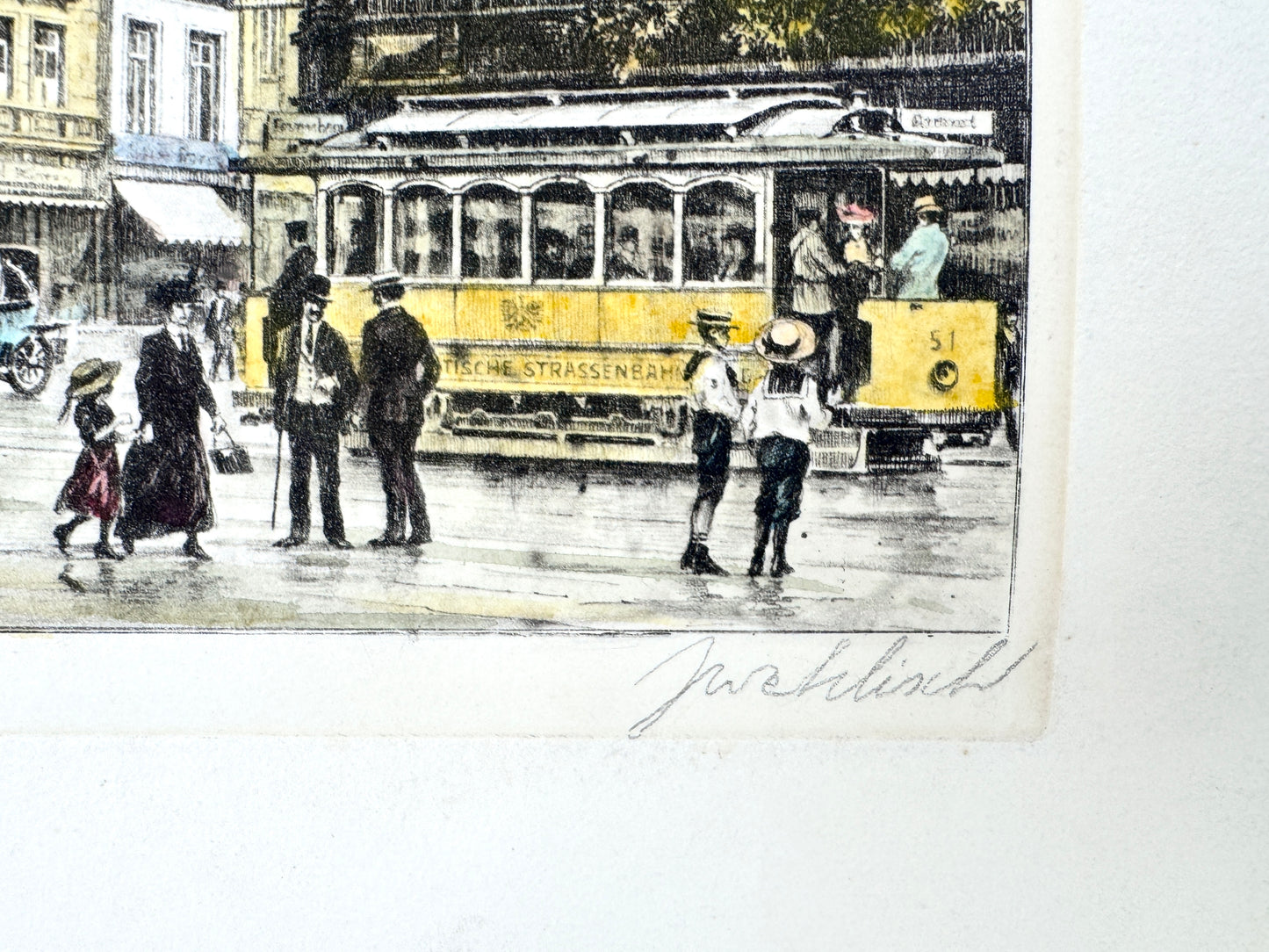 Dortmund um 1910, Stadtansicht Druckgrafik