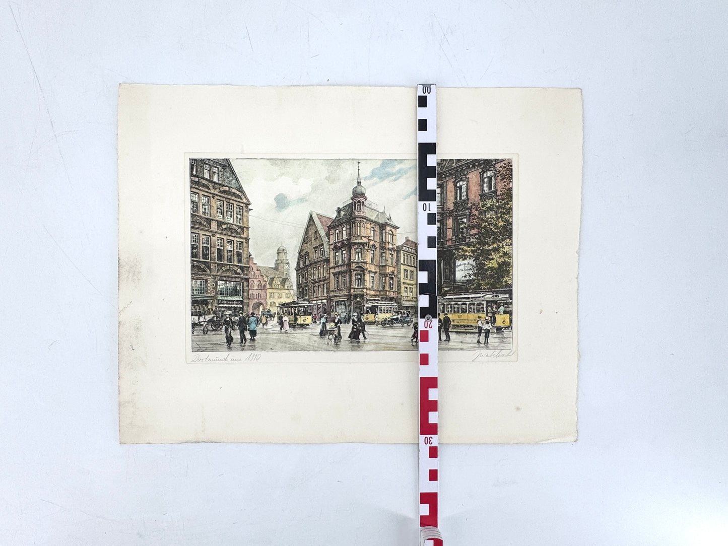 Dortmund um 1910, Stadtansicht Druckgrafik
