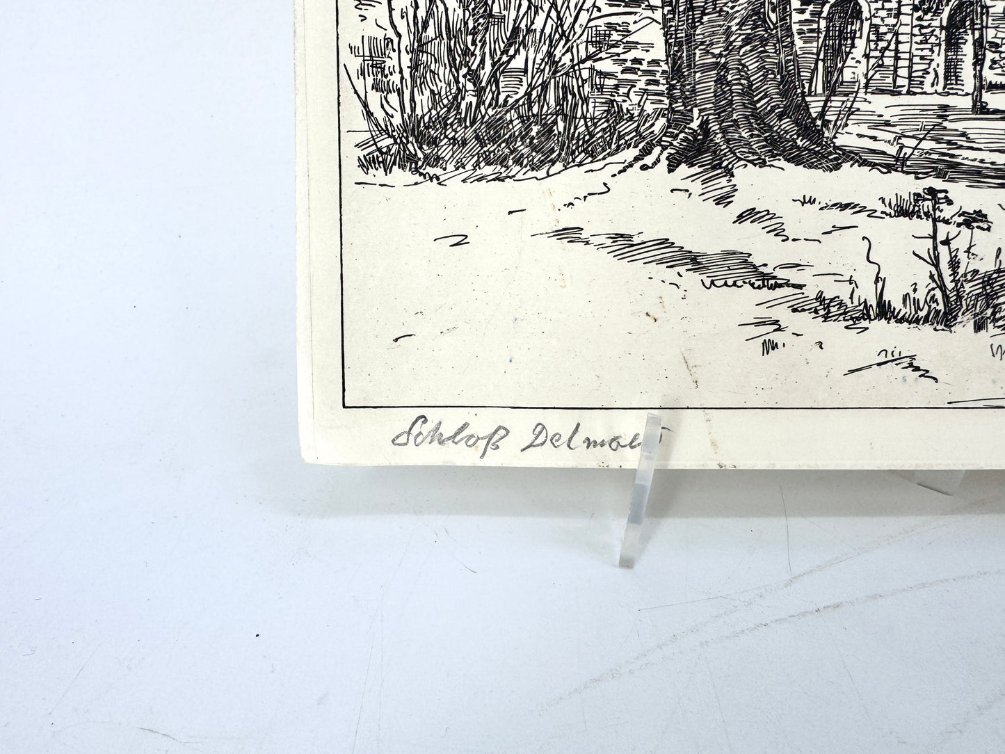 Das Detmolder Schloss. Druckgrafik