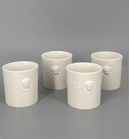 4x Porzellan Becher KPM, Deutschland, 1962–1992