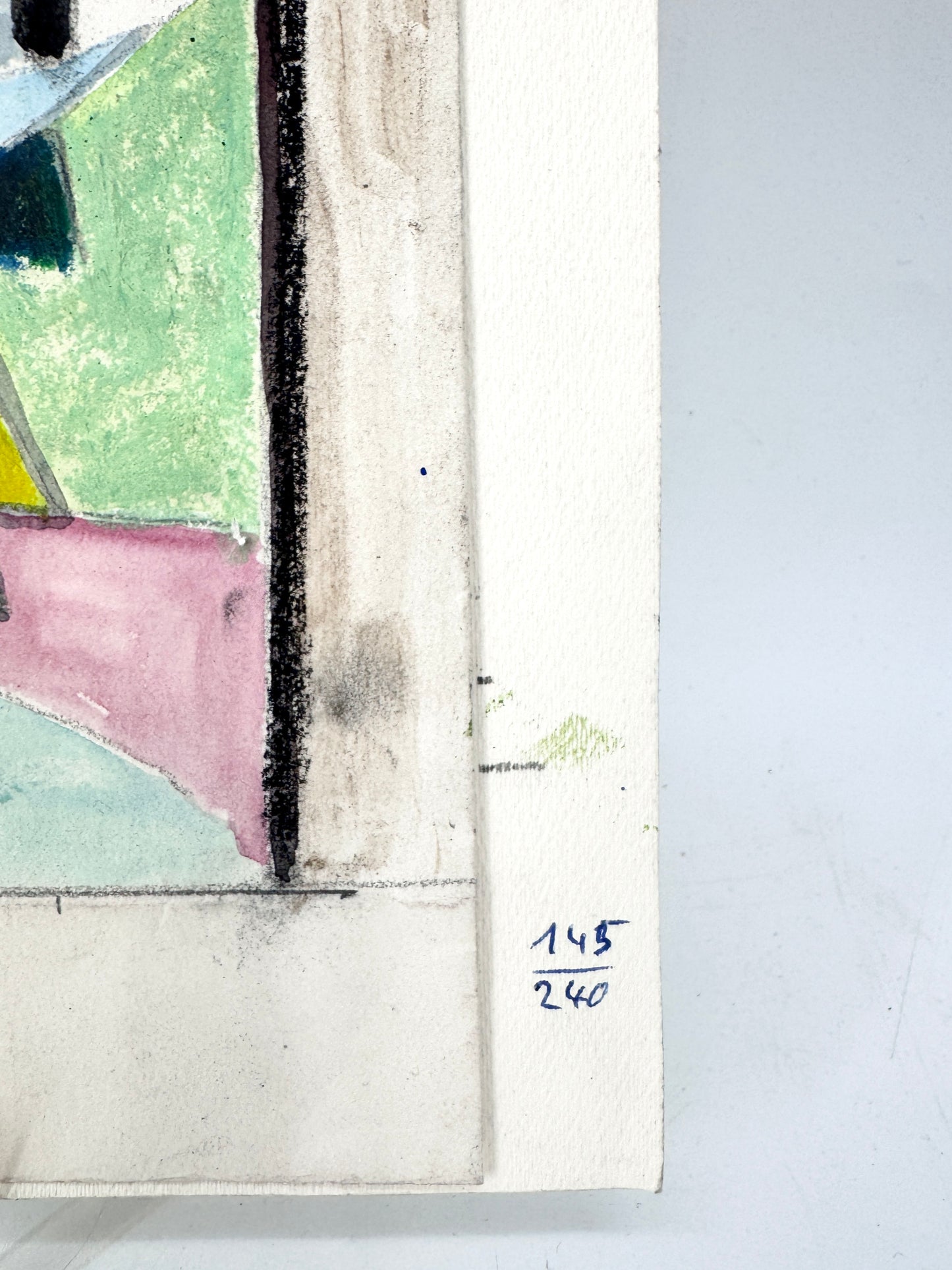 Die bunte Stadt. Mischtechnik im Stil Hundertwassers