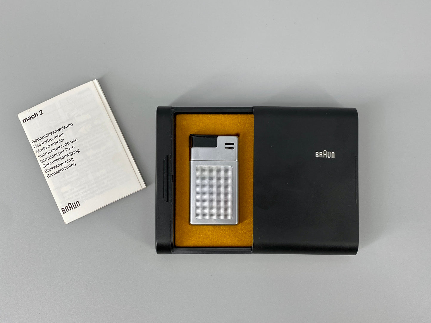 Braun Mach 2 Feuerzeug von Dieter Rams & Florian Sieffert, Westdeutschland, 1971