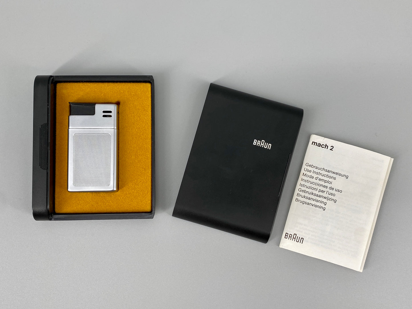 Braun Mach 2 Feuerzeug von Dieter Rams & Florian Sieffert, Westdeutschland, 1971