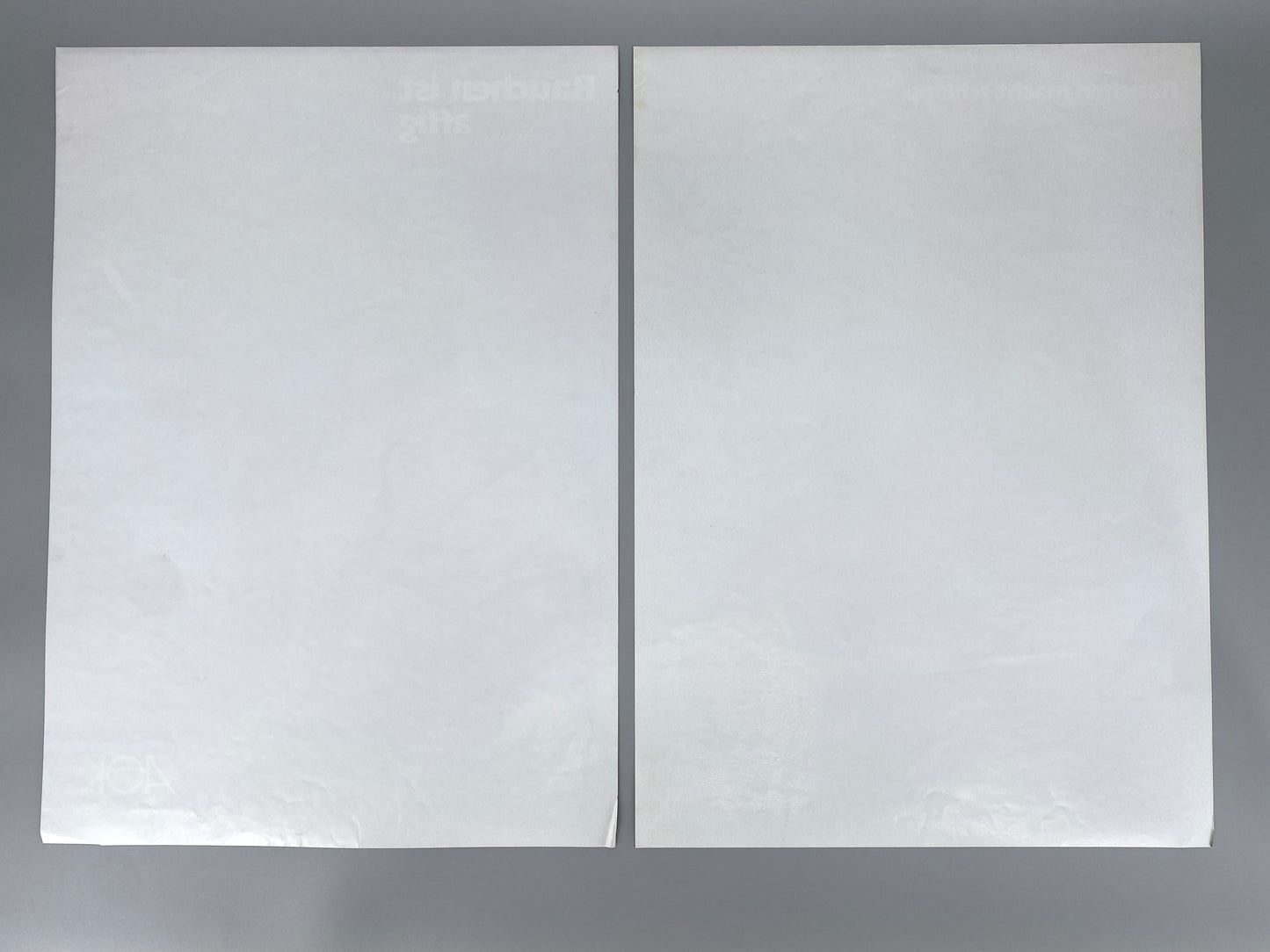 2x Anti-Raucher Plakate der AOK