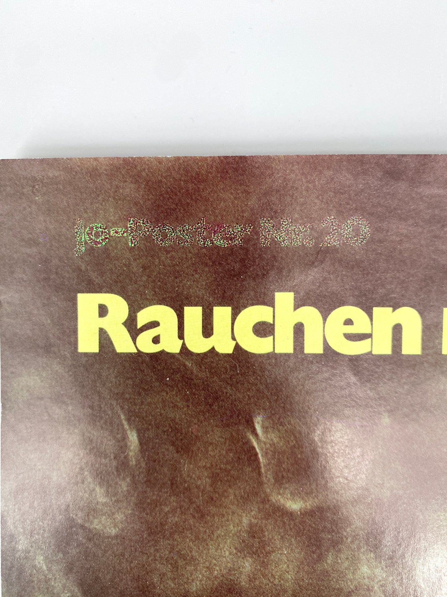 2x Anti-Raucher Plakate der AOK